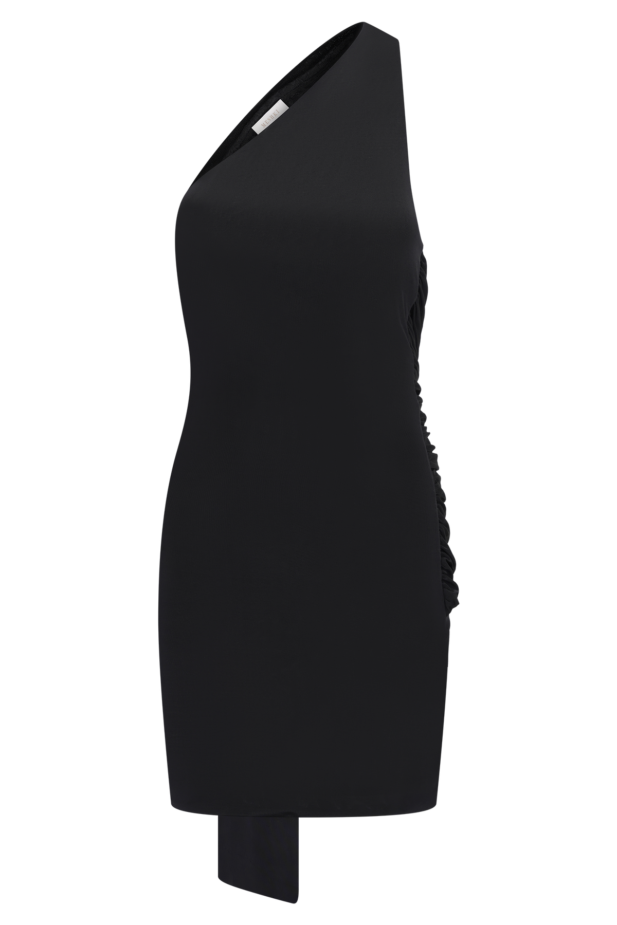 Claudette Slinky Mini Dress With Hardware - Black #8