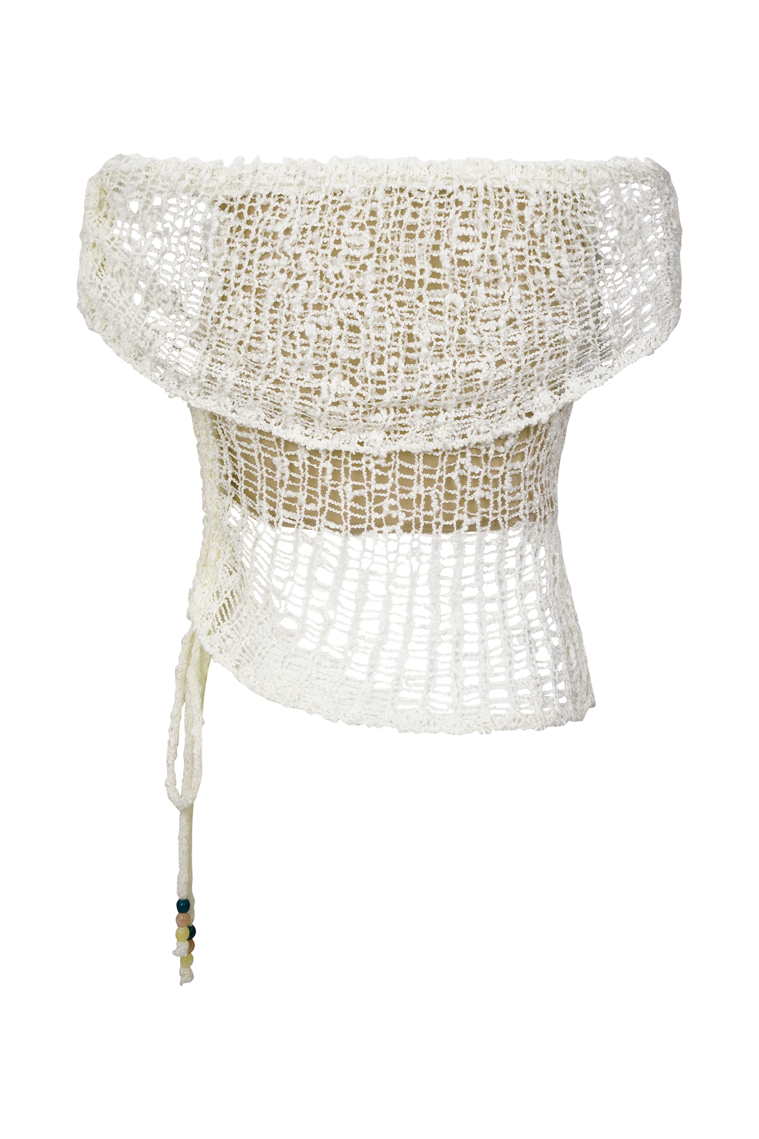 Cordelia Off Shoulder Knit Top - Ivory #8