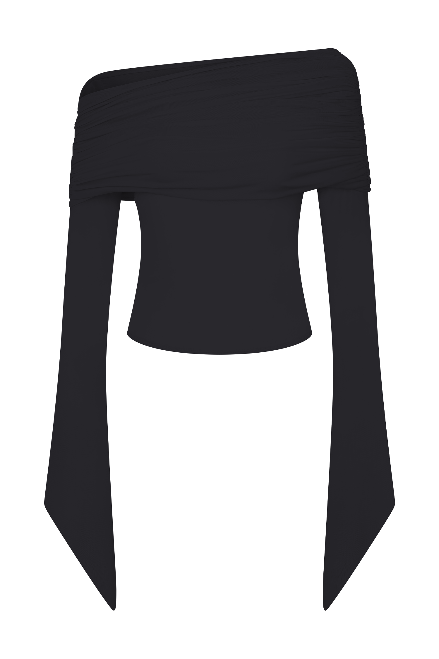 Dahlia One Shoulder Top - Black #9