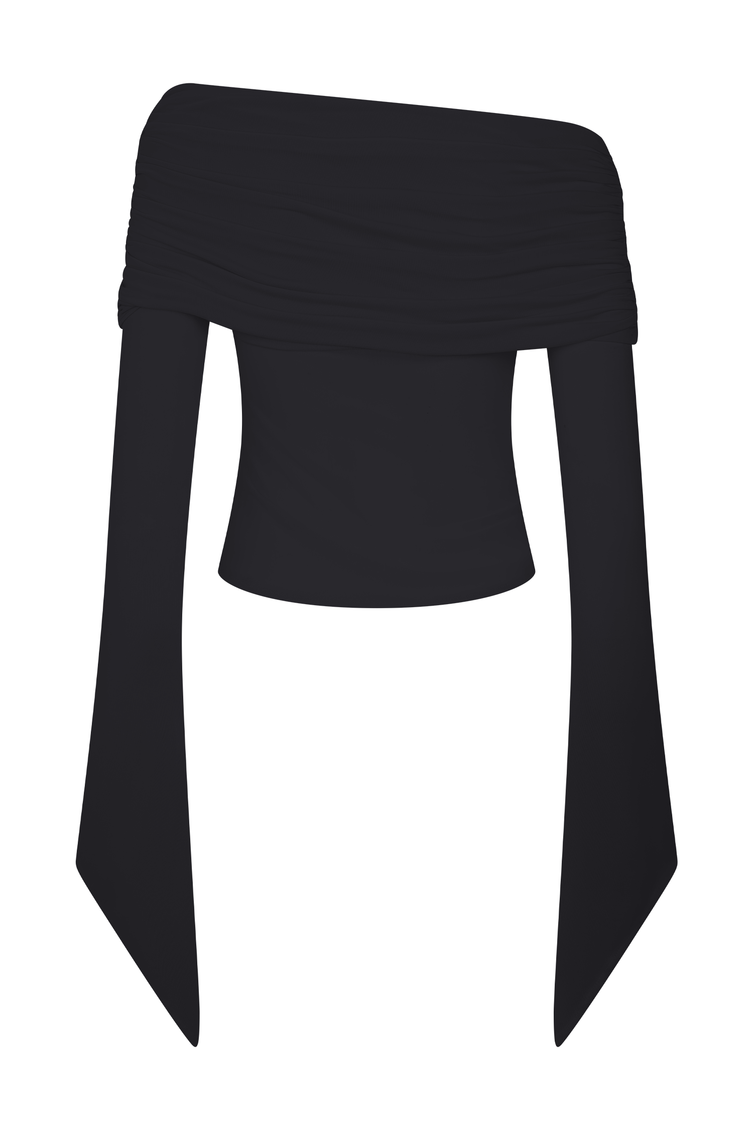 Dahlia One Shoulder Top - Black #8