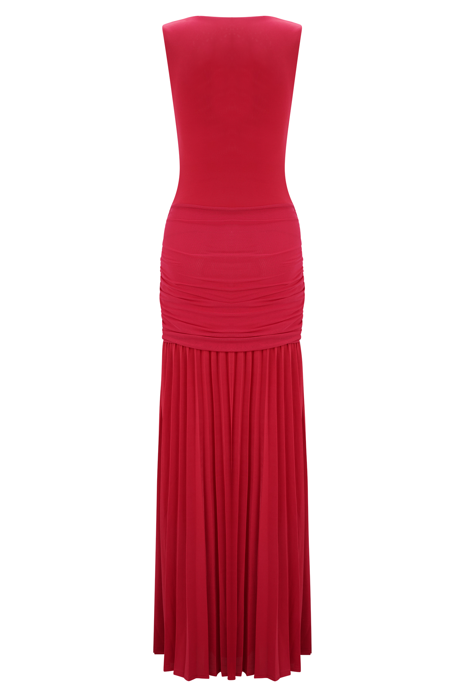 Dania Cowl Neck Slinky Maxi Dress - Fuchsia Pink #9