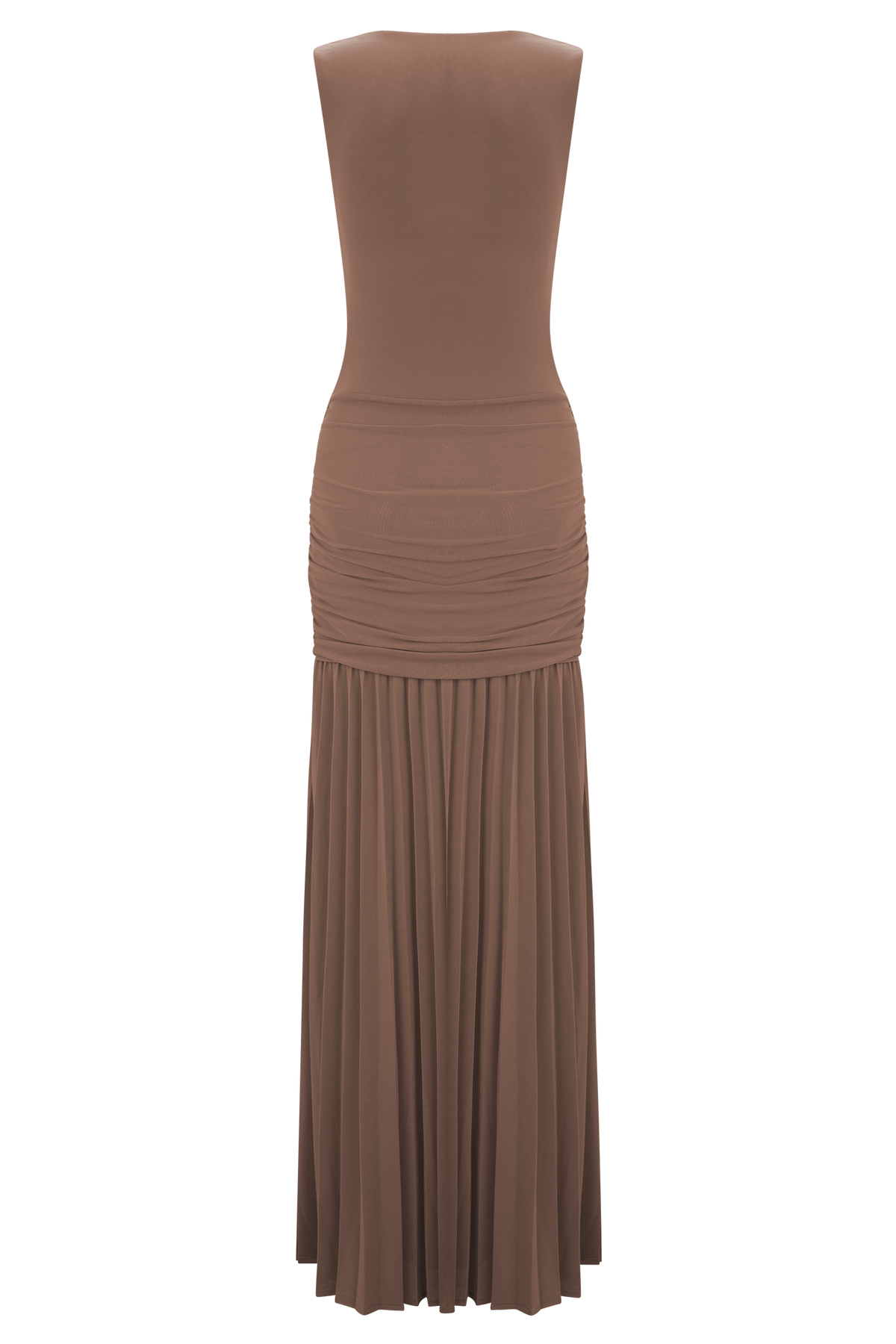 Dania Cowl Neck Slinky Maxi Dress - Mocha Mousse #7
