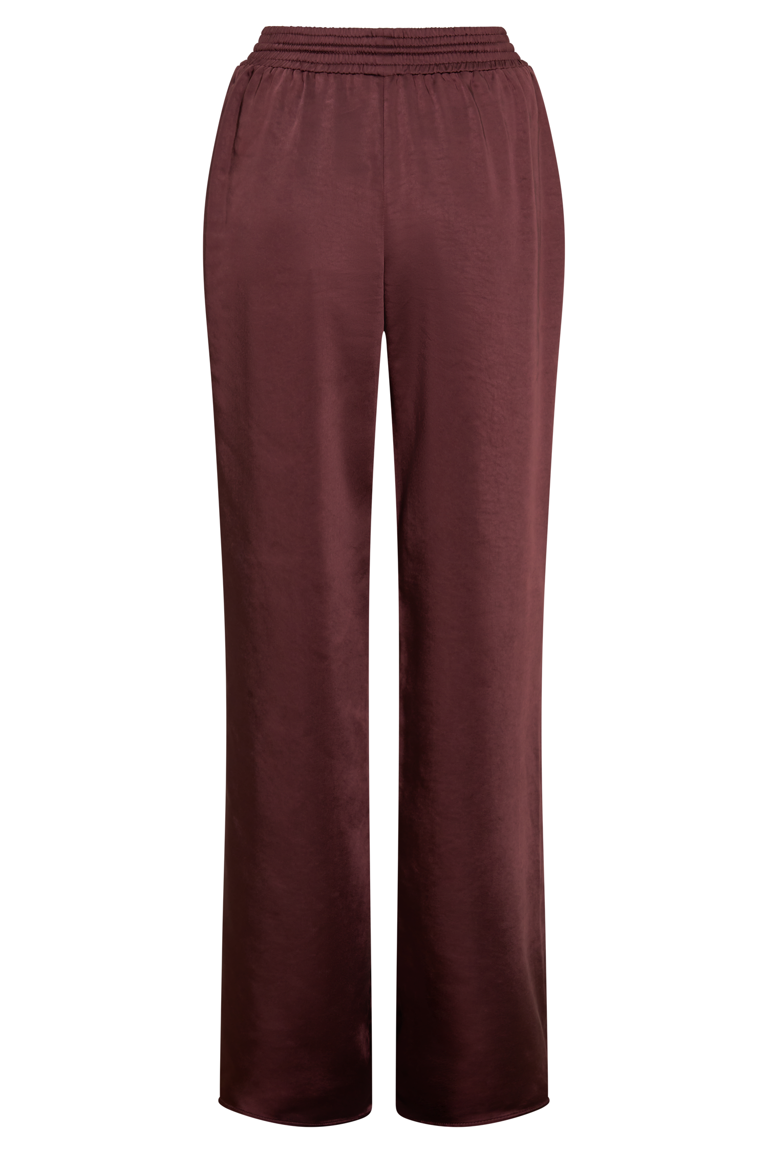 Danica Straight Leg Satin Pants - Mahogany #8