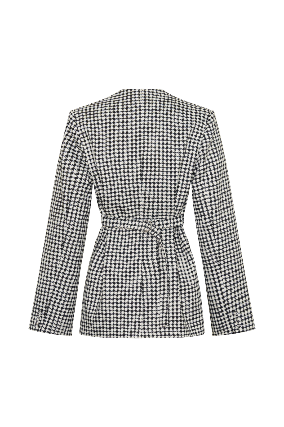Darcie Drop Shoulder Suiting Blazer - Houndstooth #10