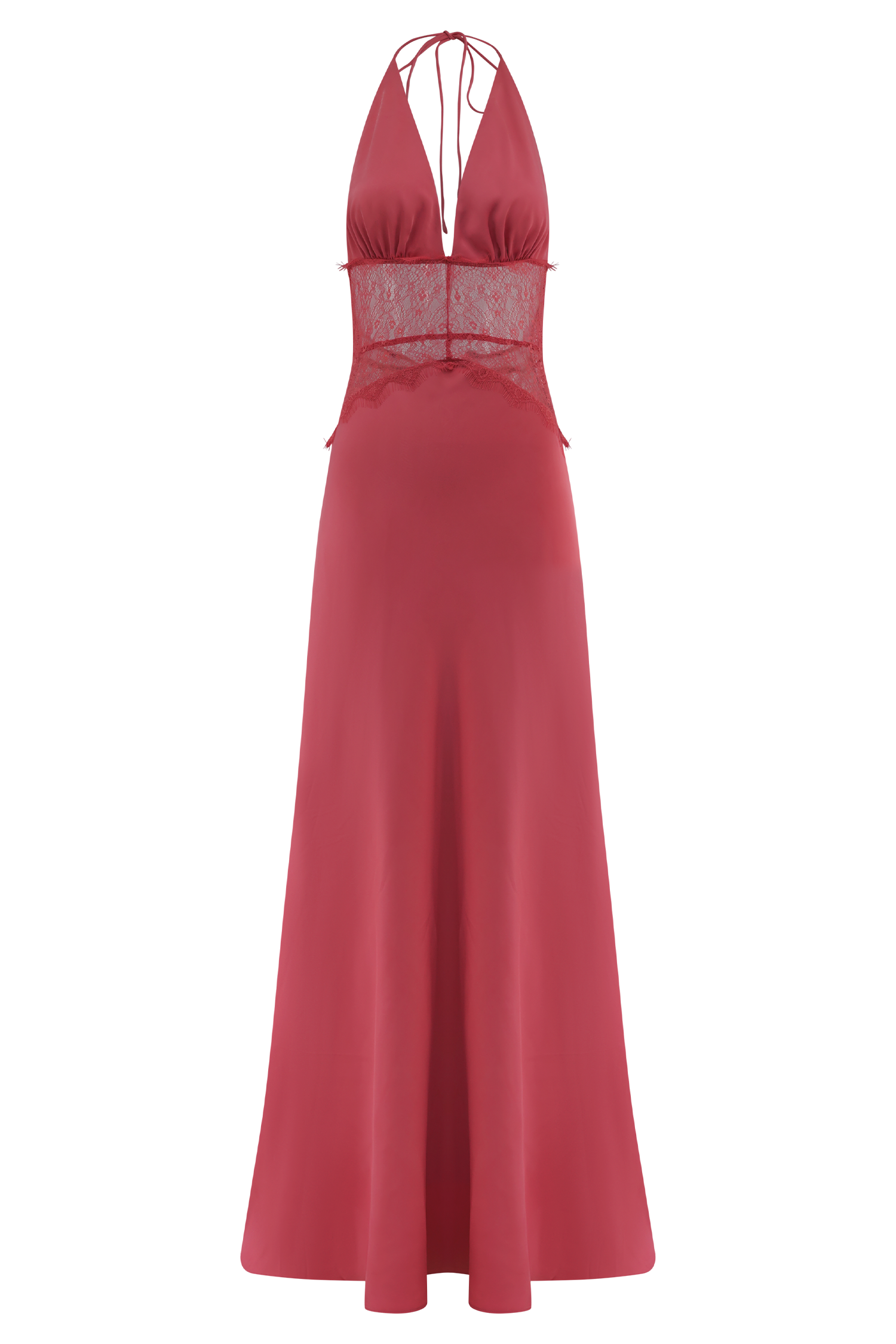 Dinah Lace And Satin Maxi Dress - Blush Rose #7