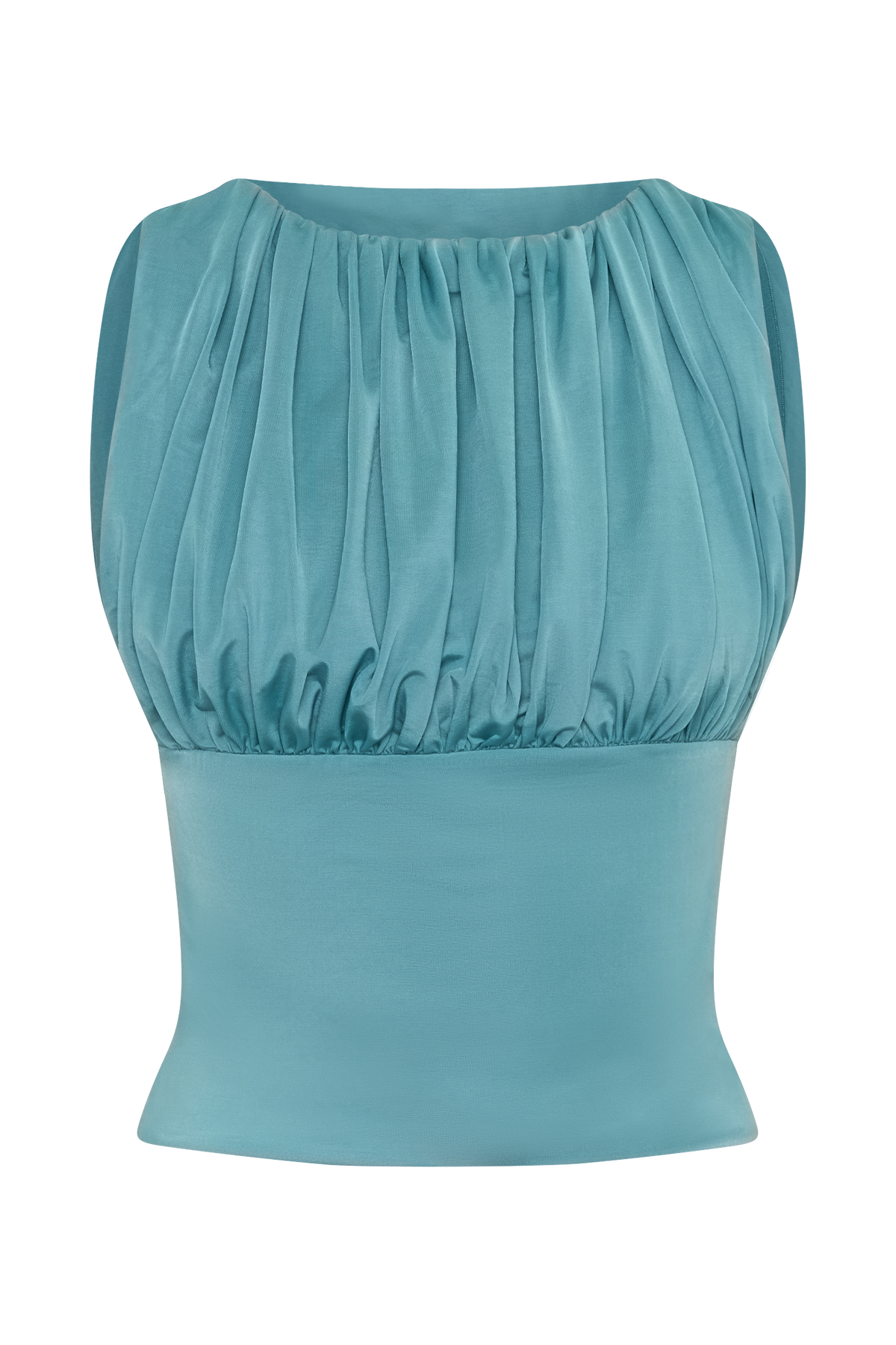 Erina Slinky Open Back Top - Teal