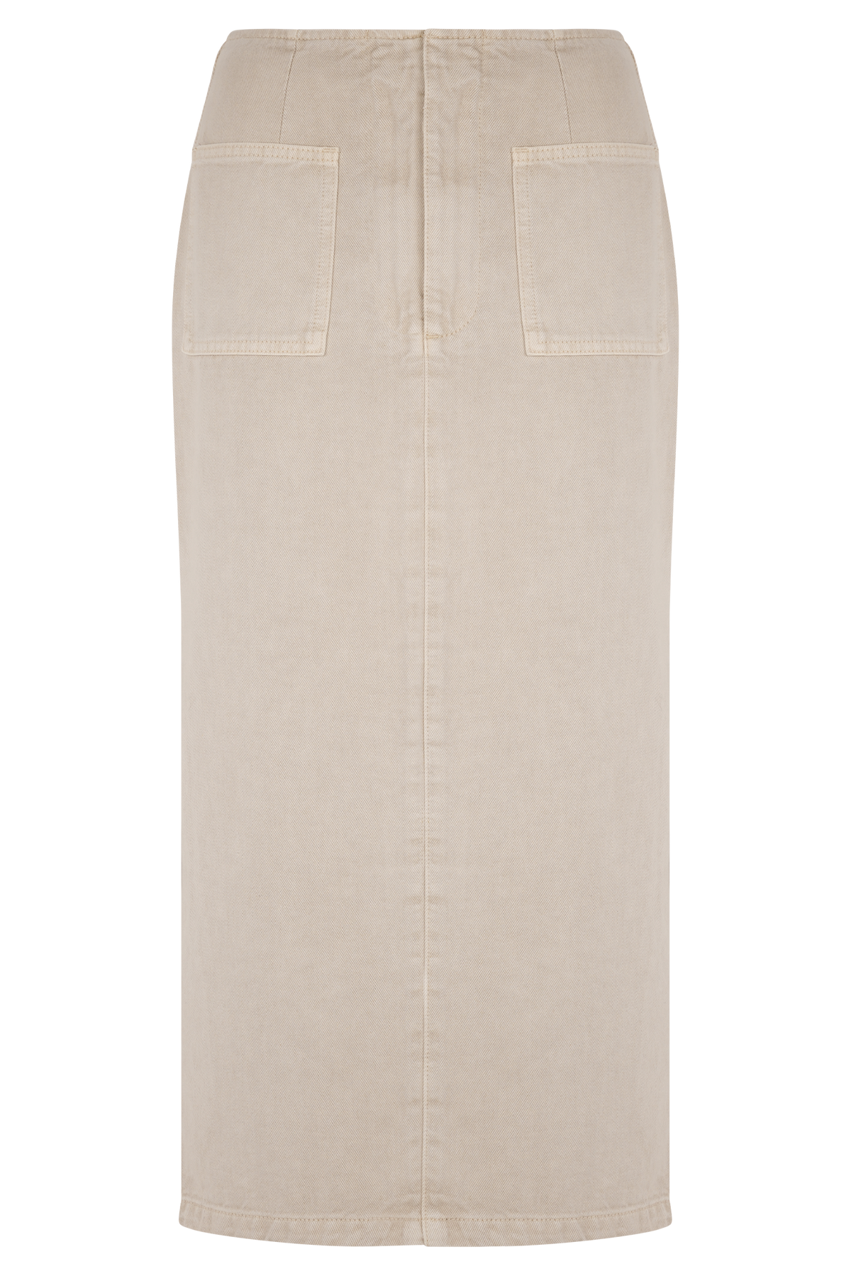 Fallon Denim Midi Skirt - Stone Wash