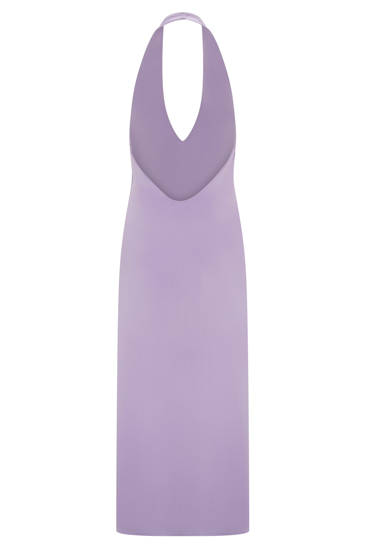 Genie Slinky Halter Midi Dress - Lilac #7