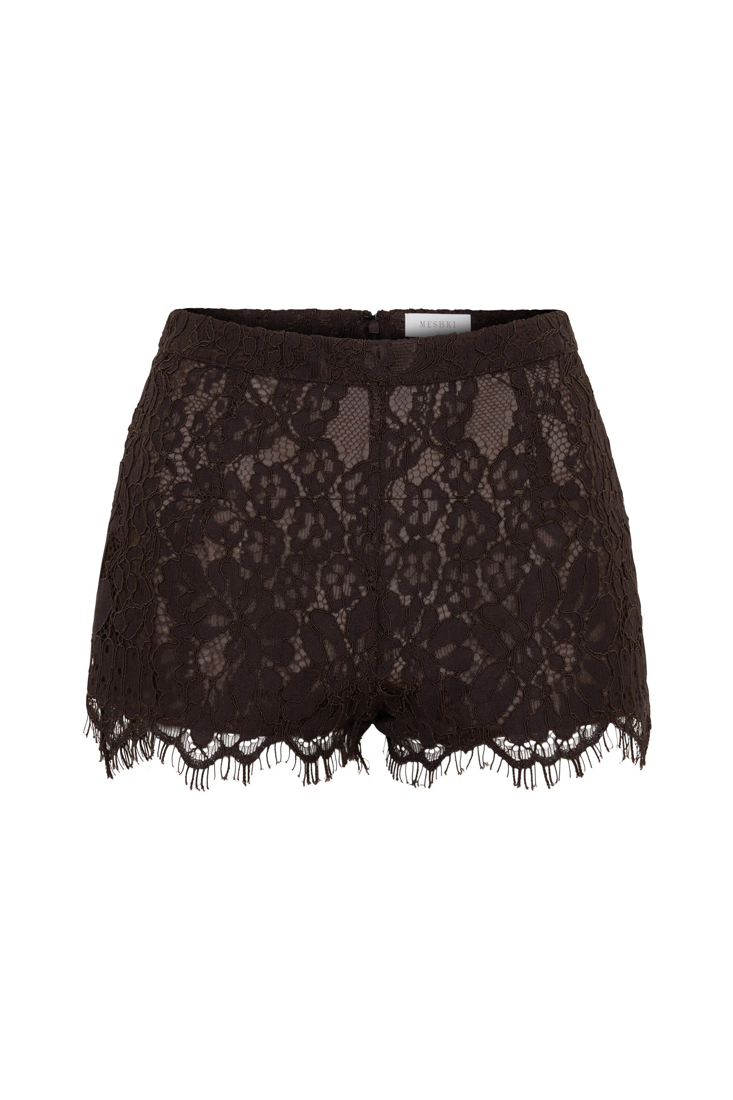 Gigi Lace Mini Shorts - Dark Chocolate #11