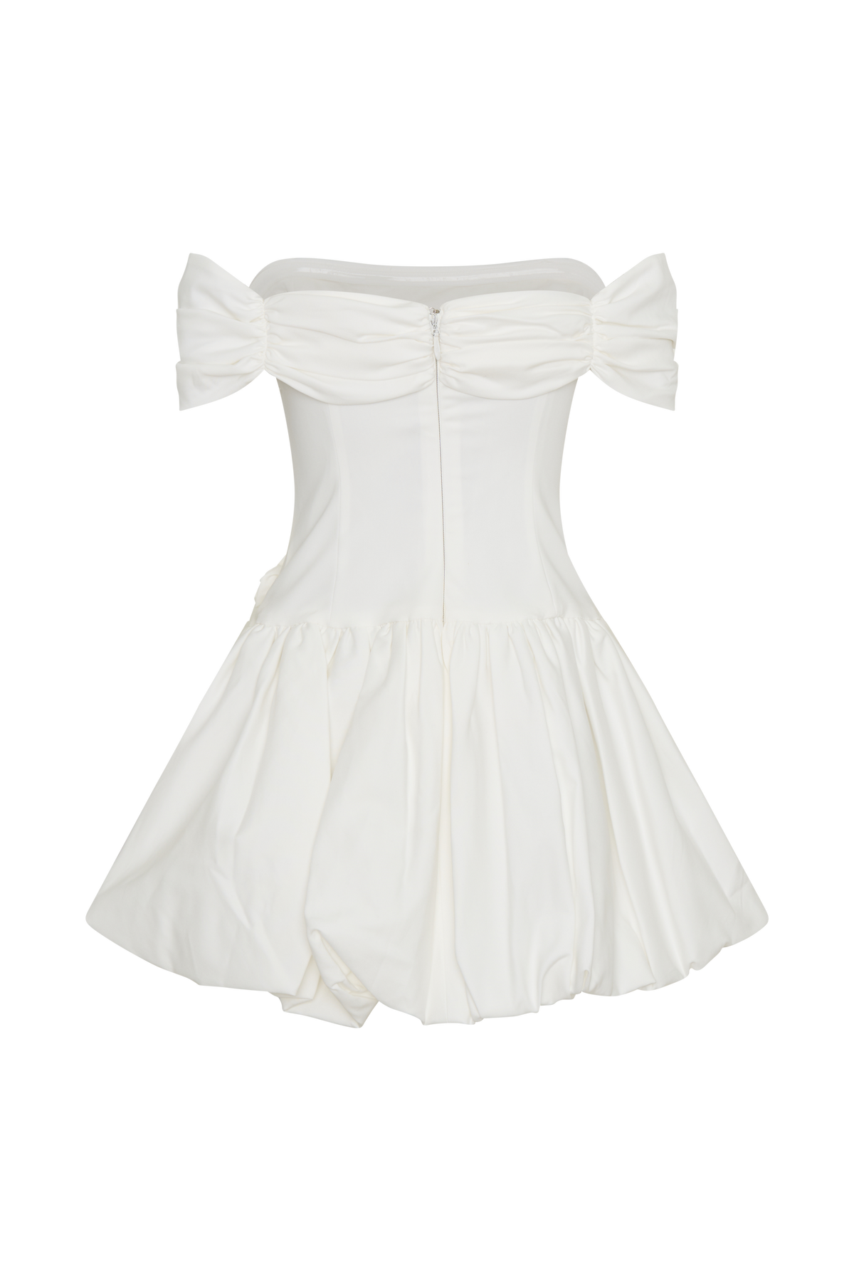 Giovanna Off Shoulder Mini Dress - White #6