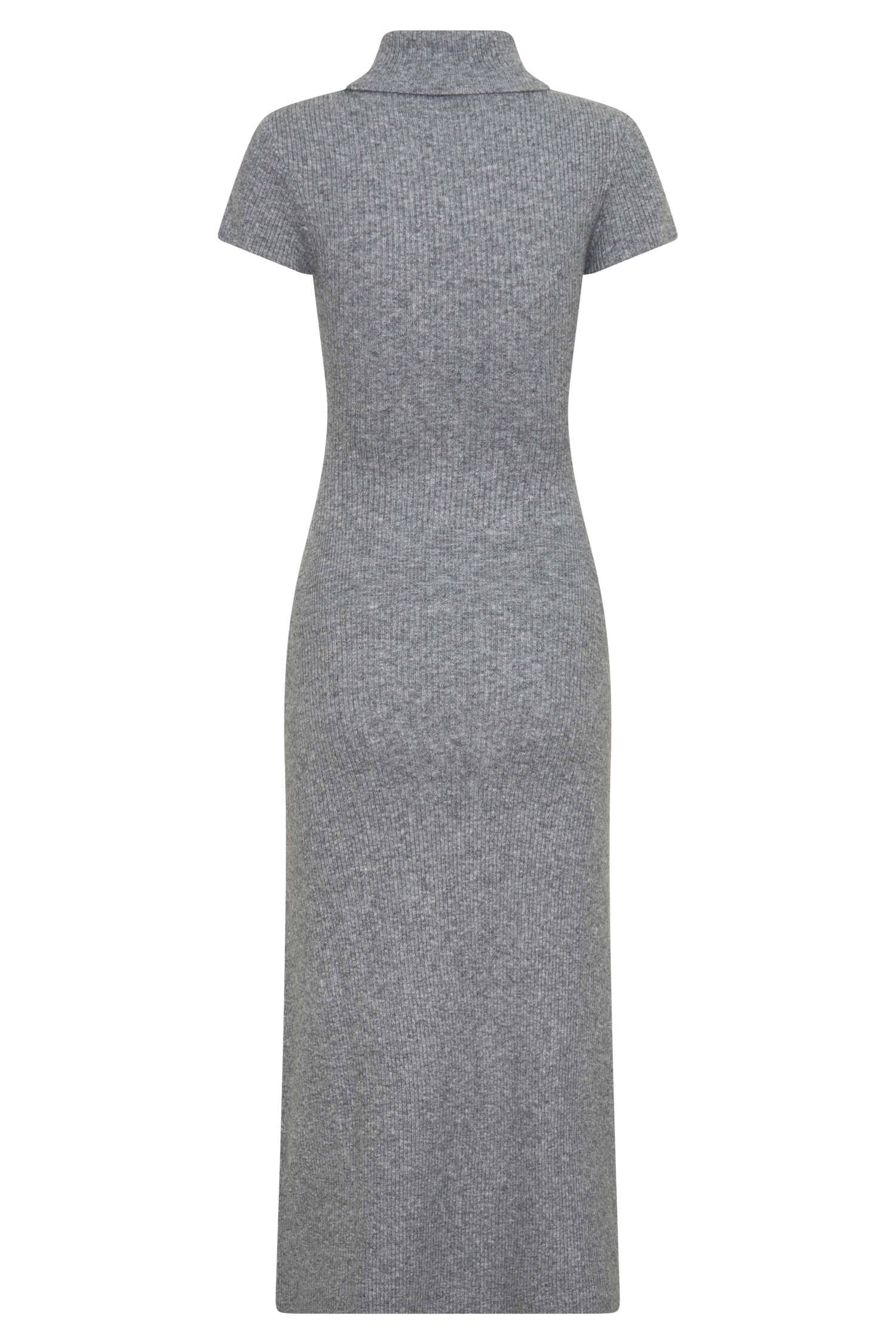 Goldie High Neck Knit Midi Dress - Grey Marle #10