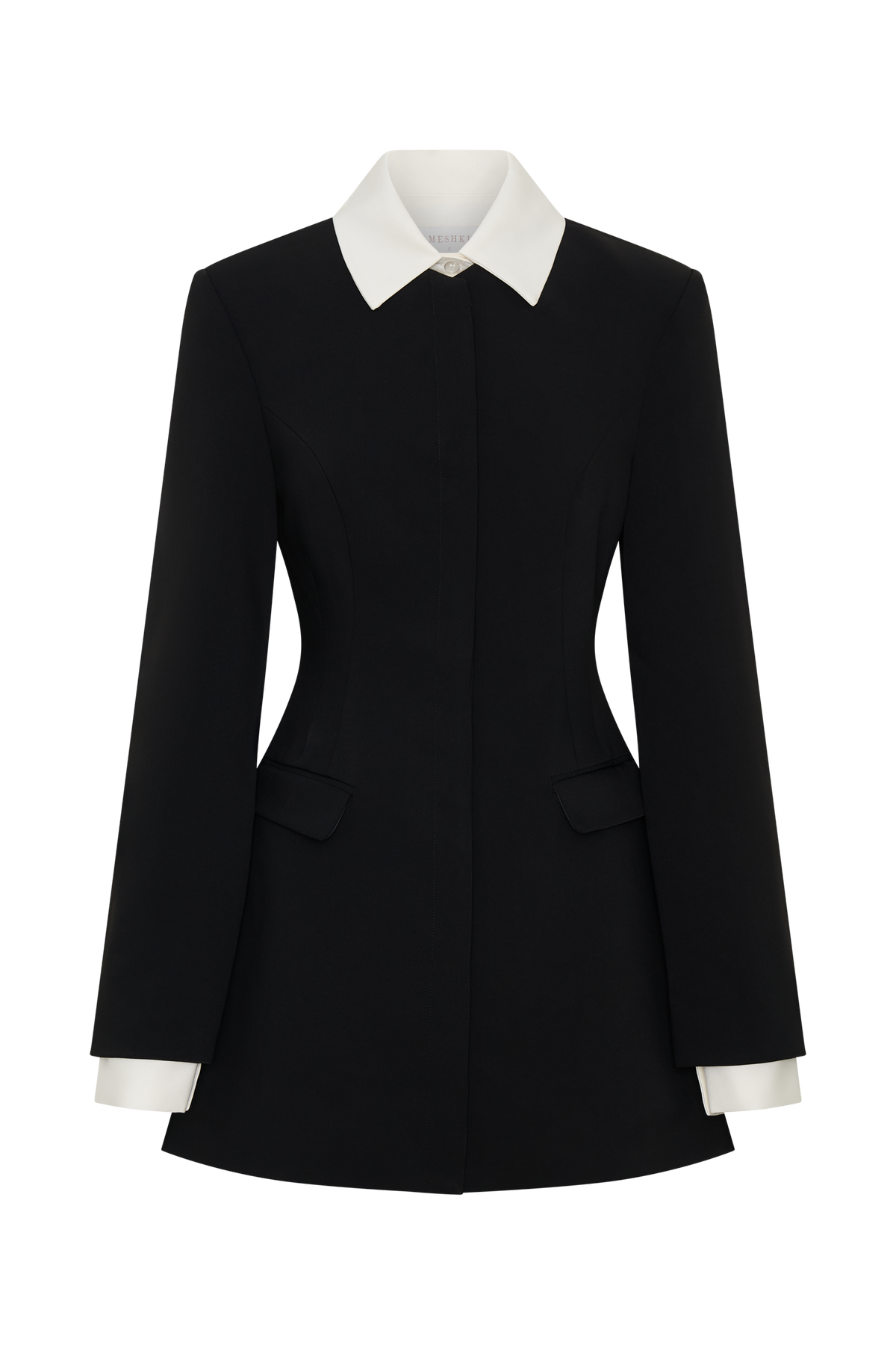 Gretchen Suiting Mini Dress - Black