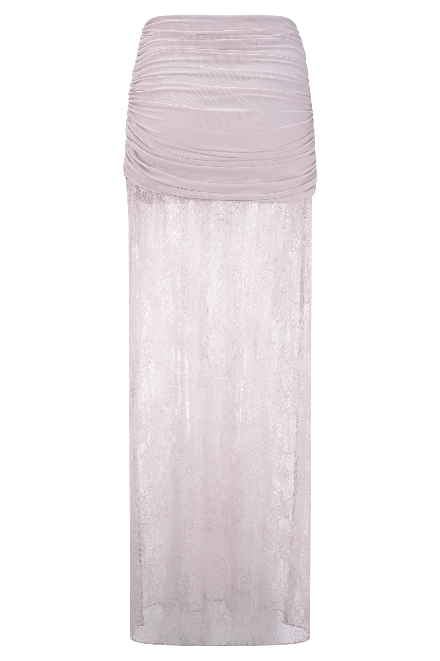 Guinevere Lace And Mesh Maxi Skirt - Lilac #6