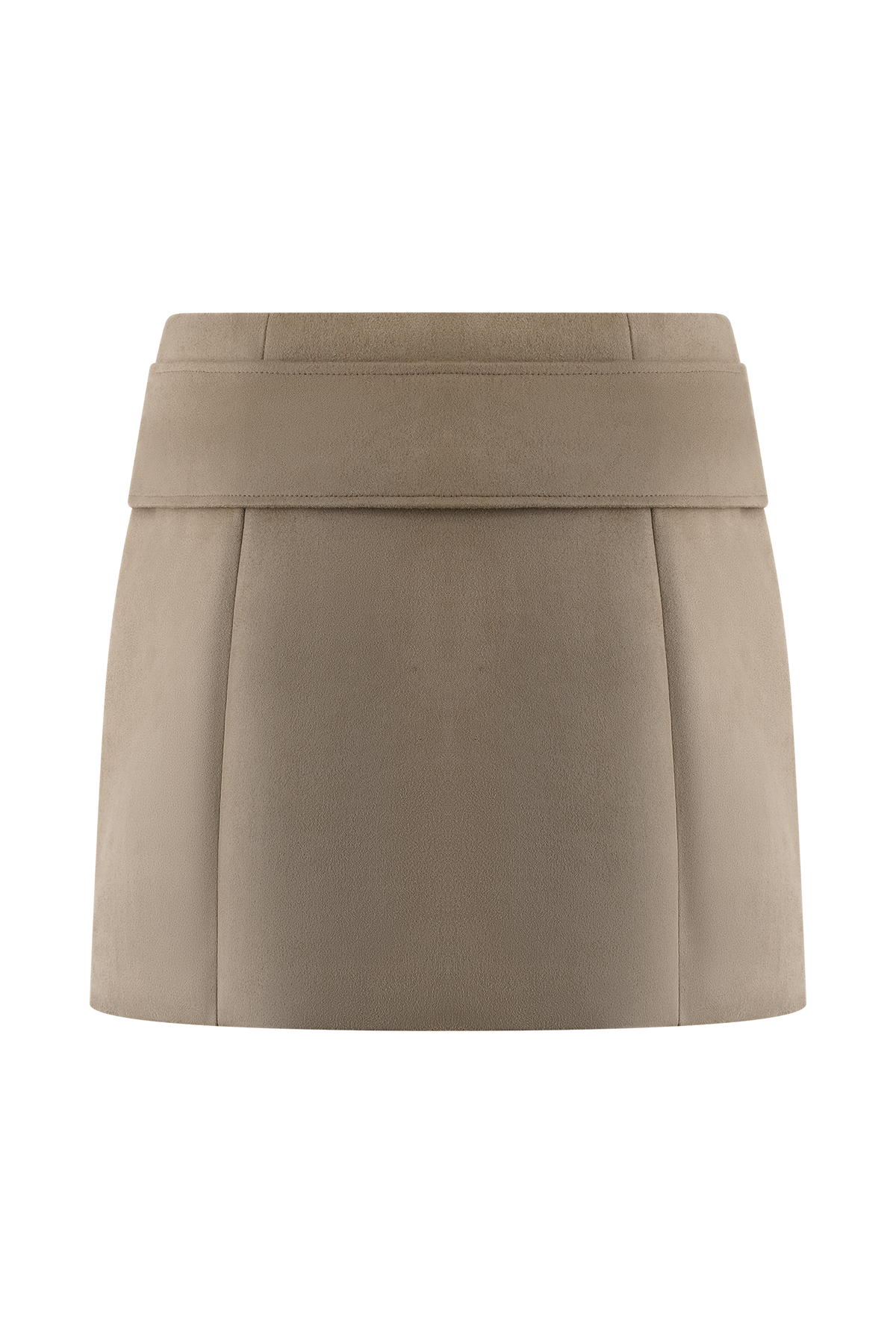 Hayes Faux Suede Belted Mini Skirt - Sand #8