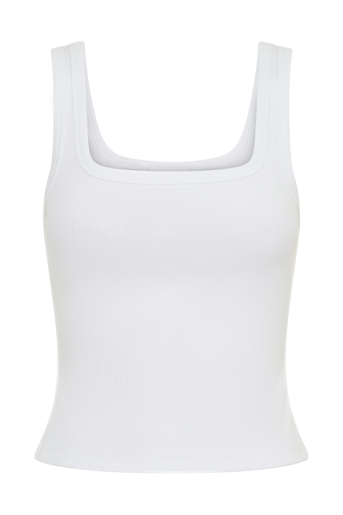 Ismay Square Neck Tank - White