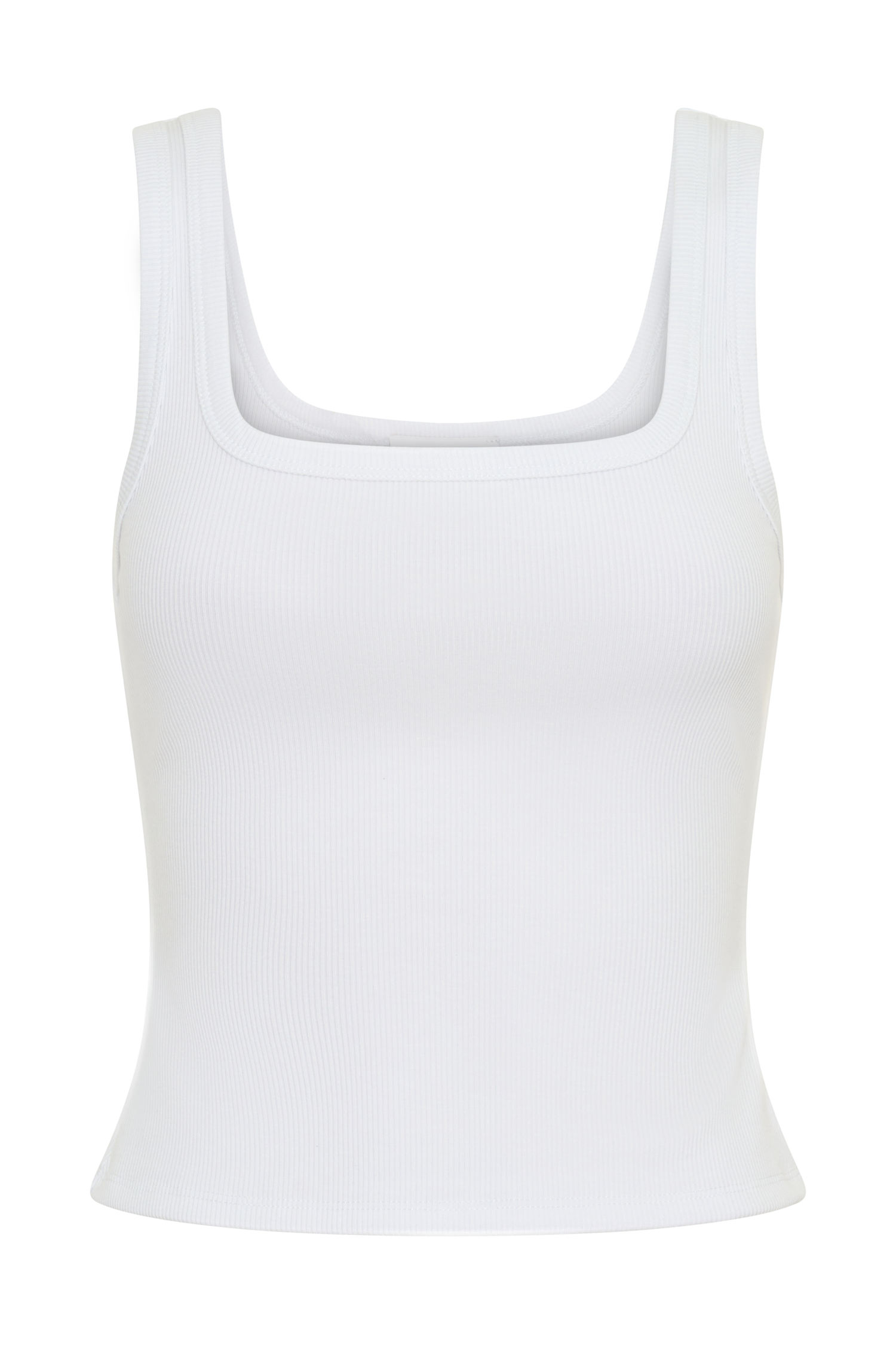 Ismay Square Neck Tank - White #9