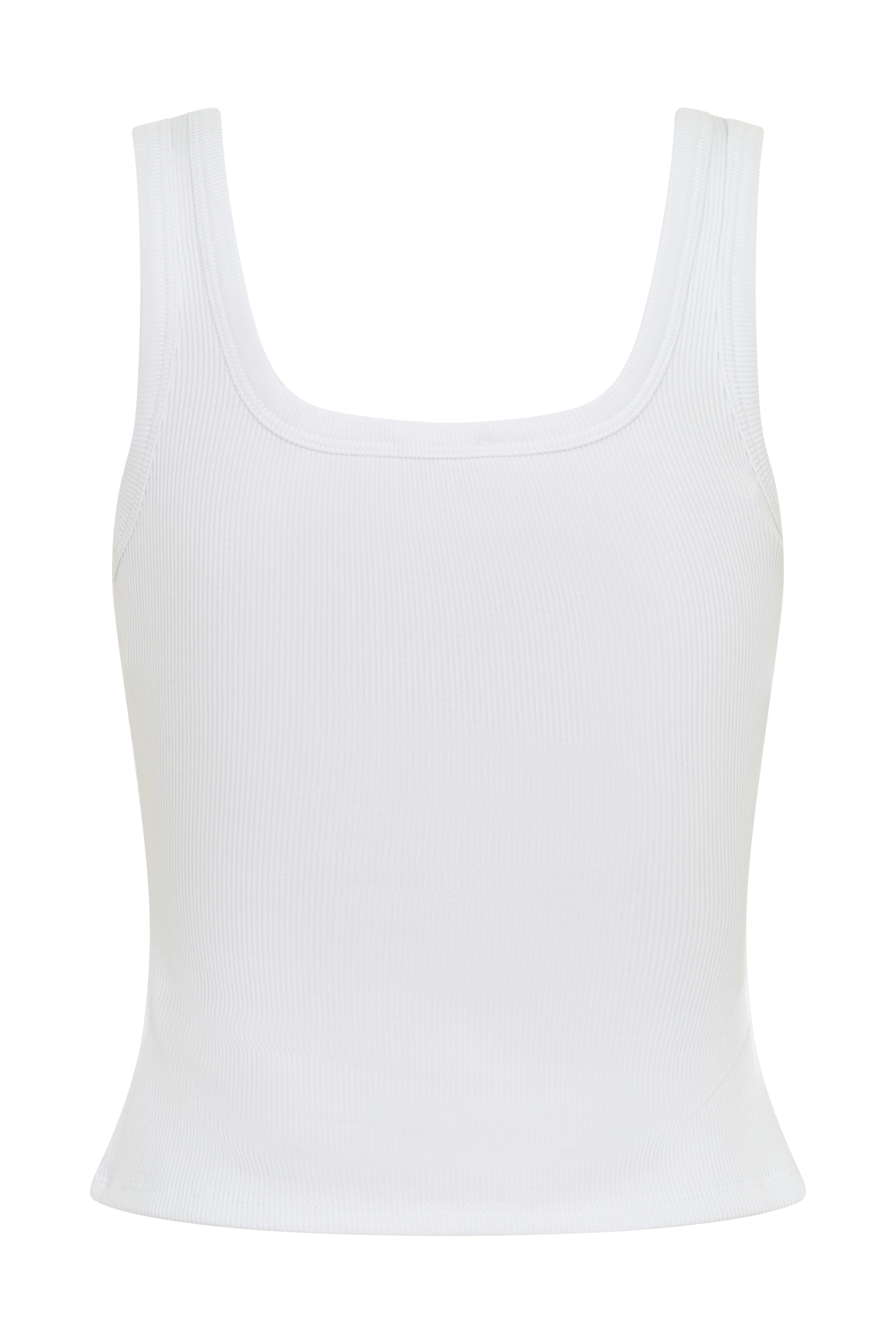 Ismay Square Neck Tank - White #8