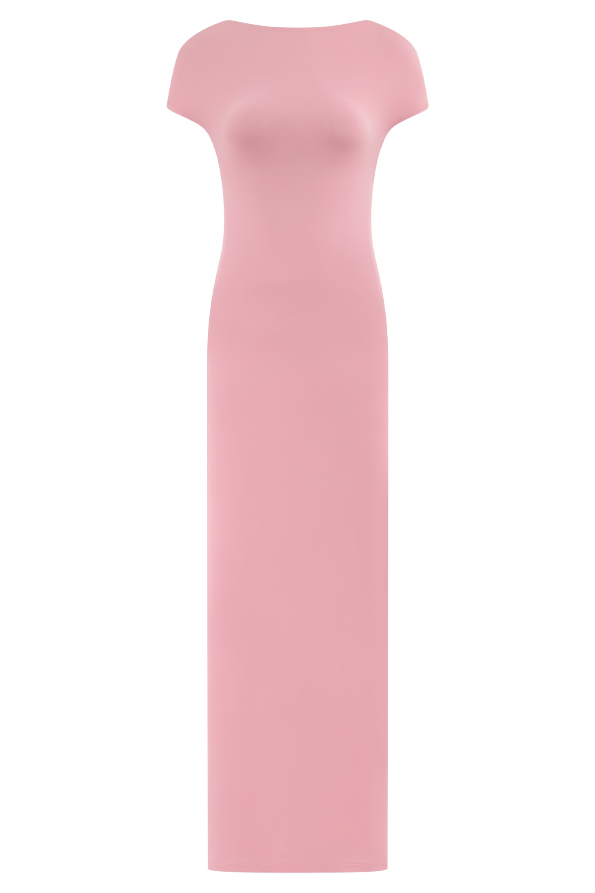 Imogen Off Shoulder Slinky Maxi Dress - Candy Pink