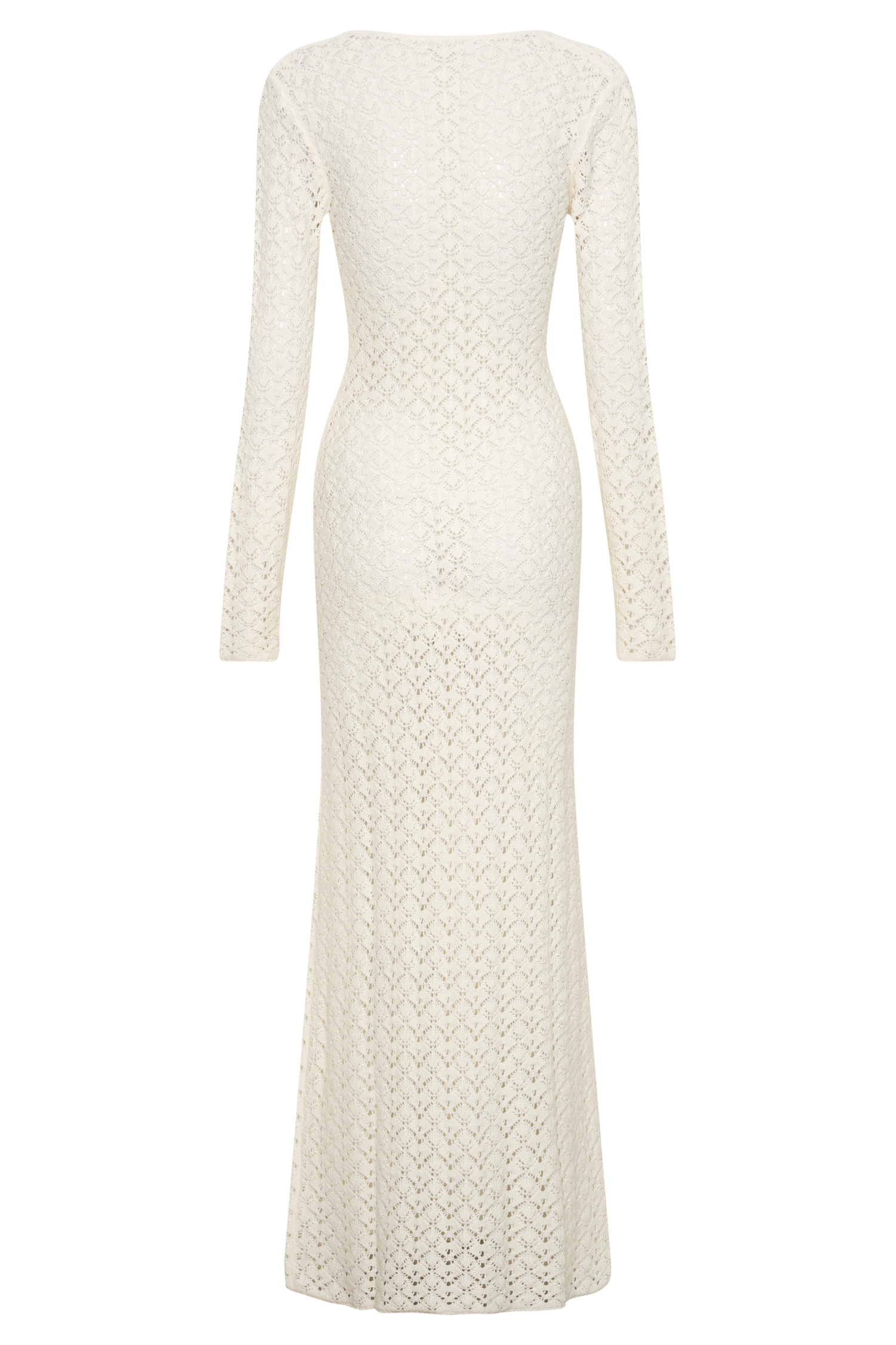 Jamaya Crochet Knit Maxi Dress - Ivory #8