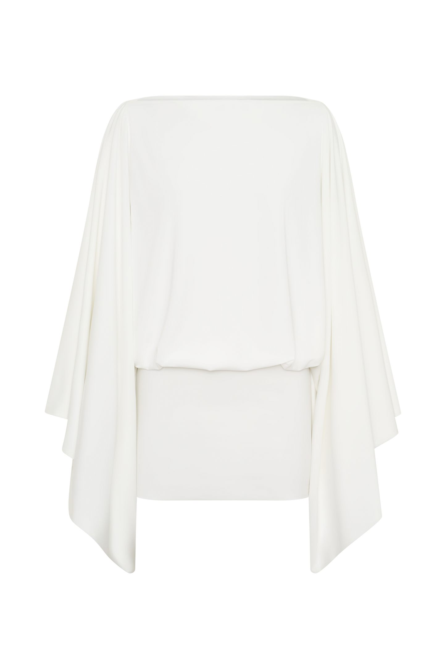 Jessy Draped Mini Dress - Ivory