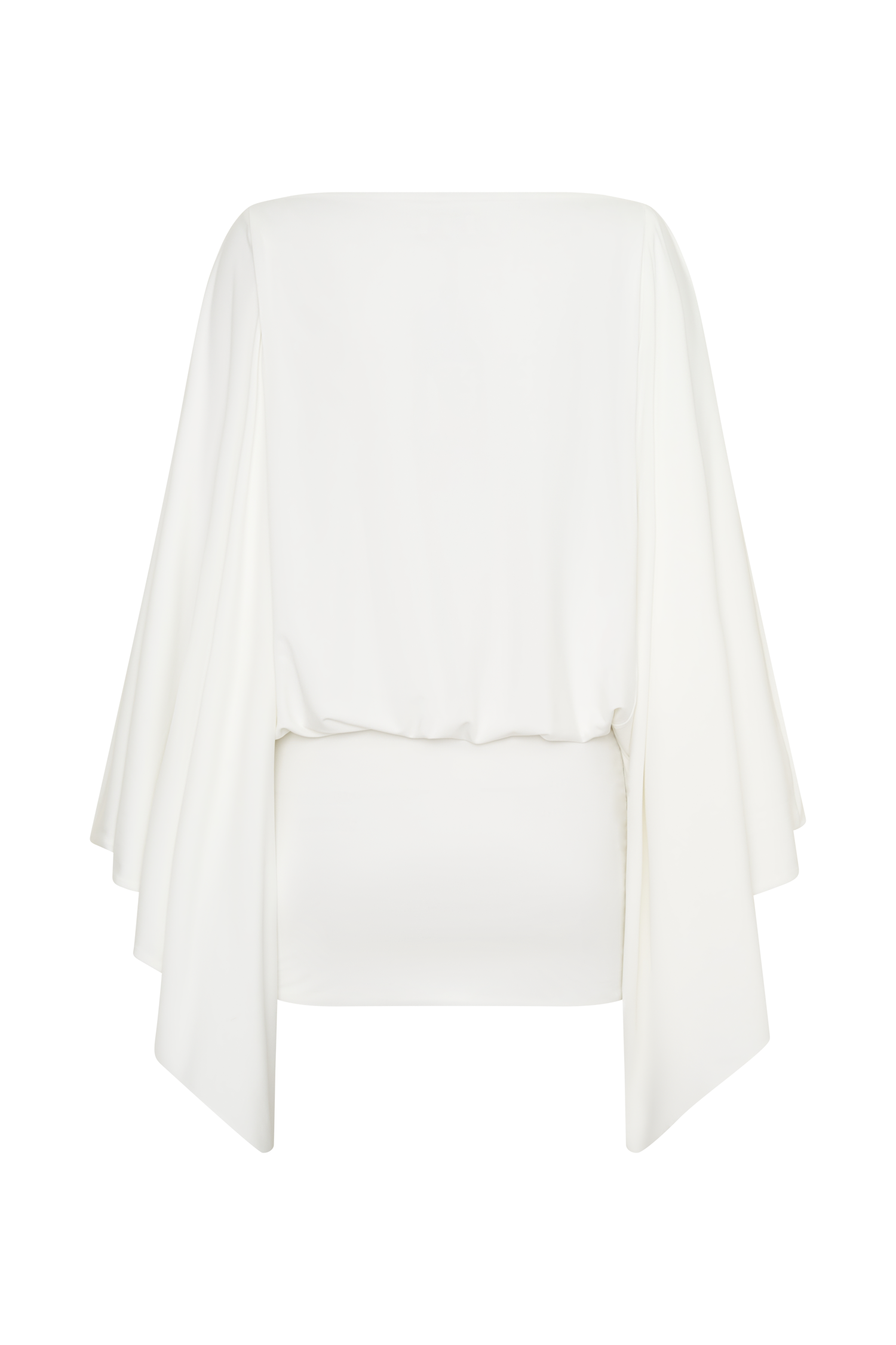 Jessy Draped Mini Dress - Ivory #8