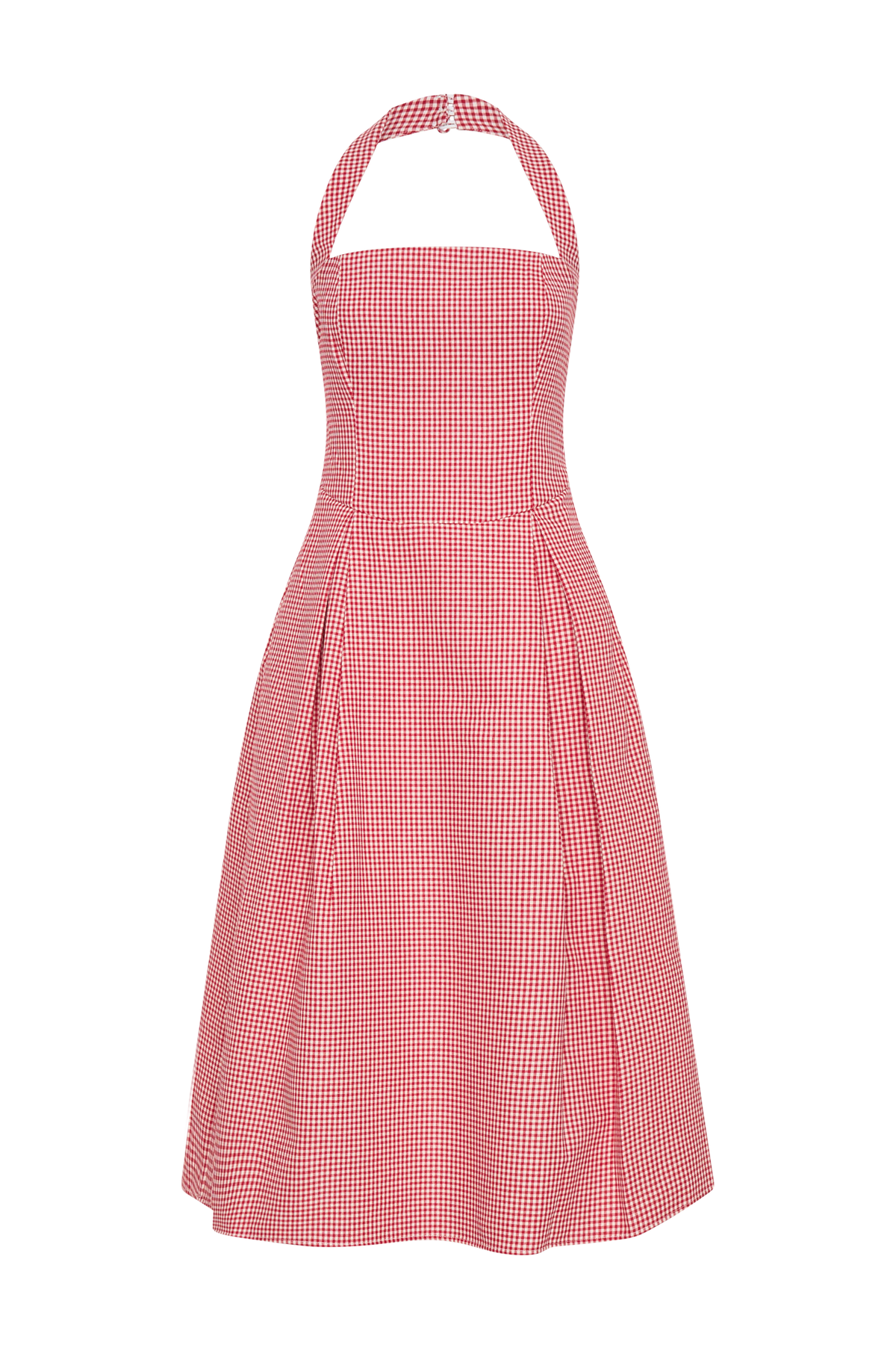 Juana Halter Midi Dress - Red Gingham #10