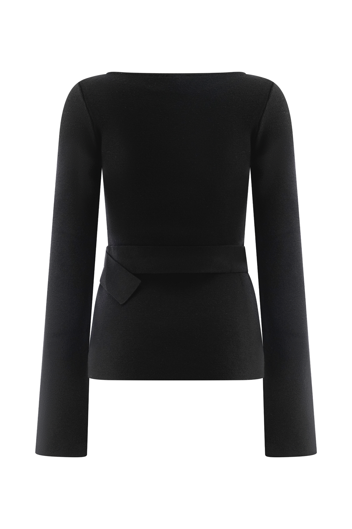 Justine Belted Knit Top - Black #6