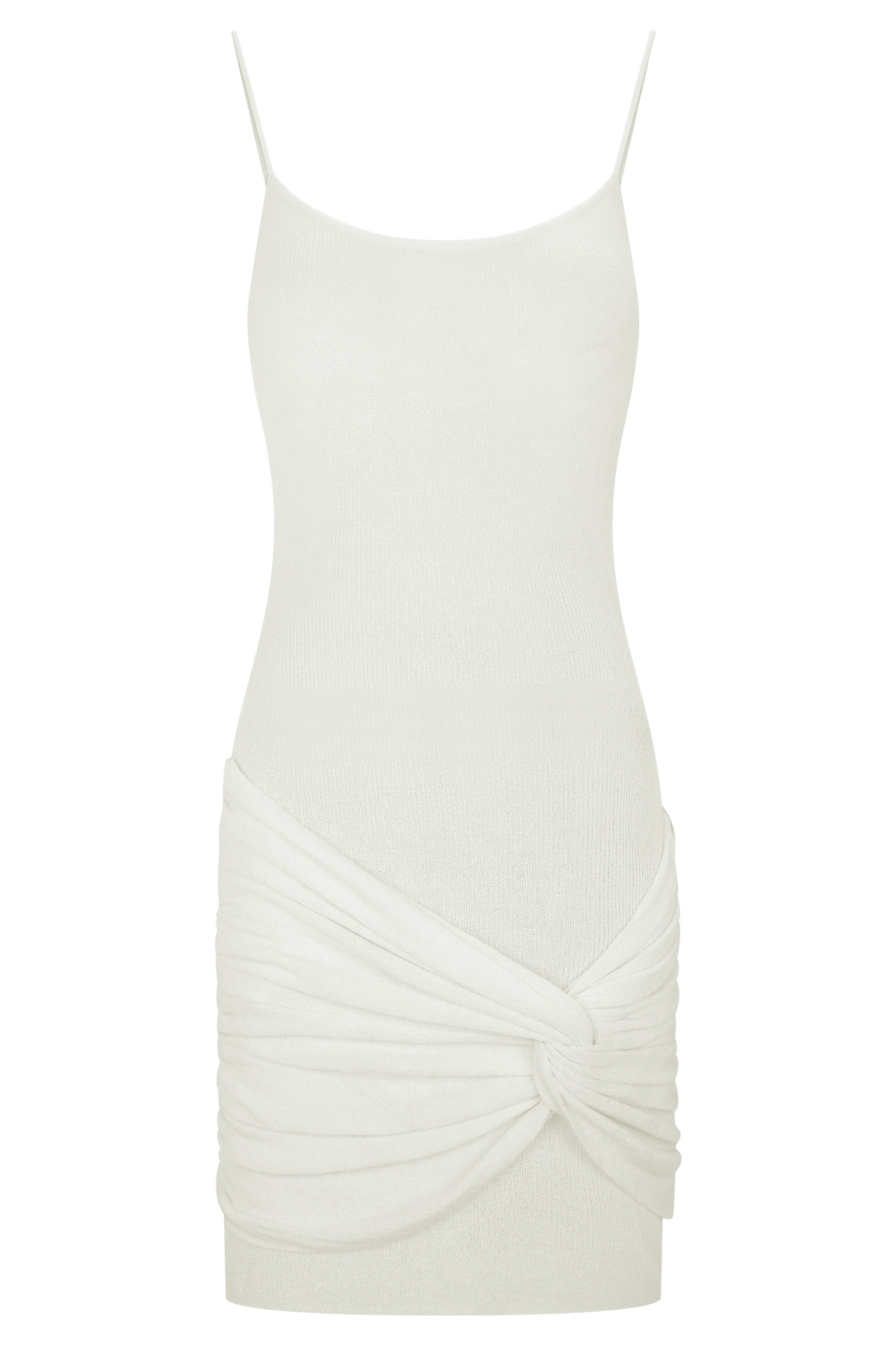Laurie Twist Knit Mini Dress - Ivory #7
