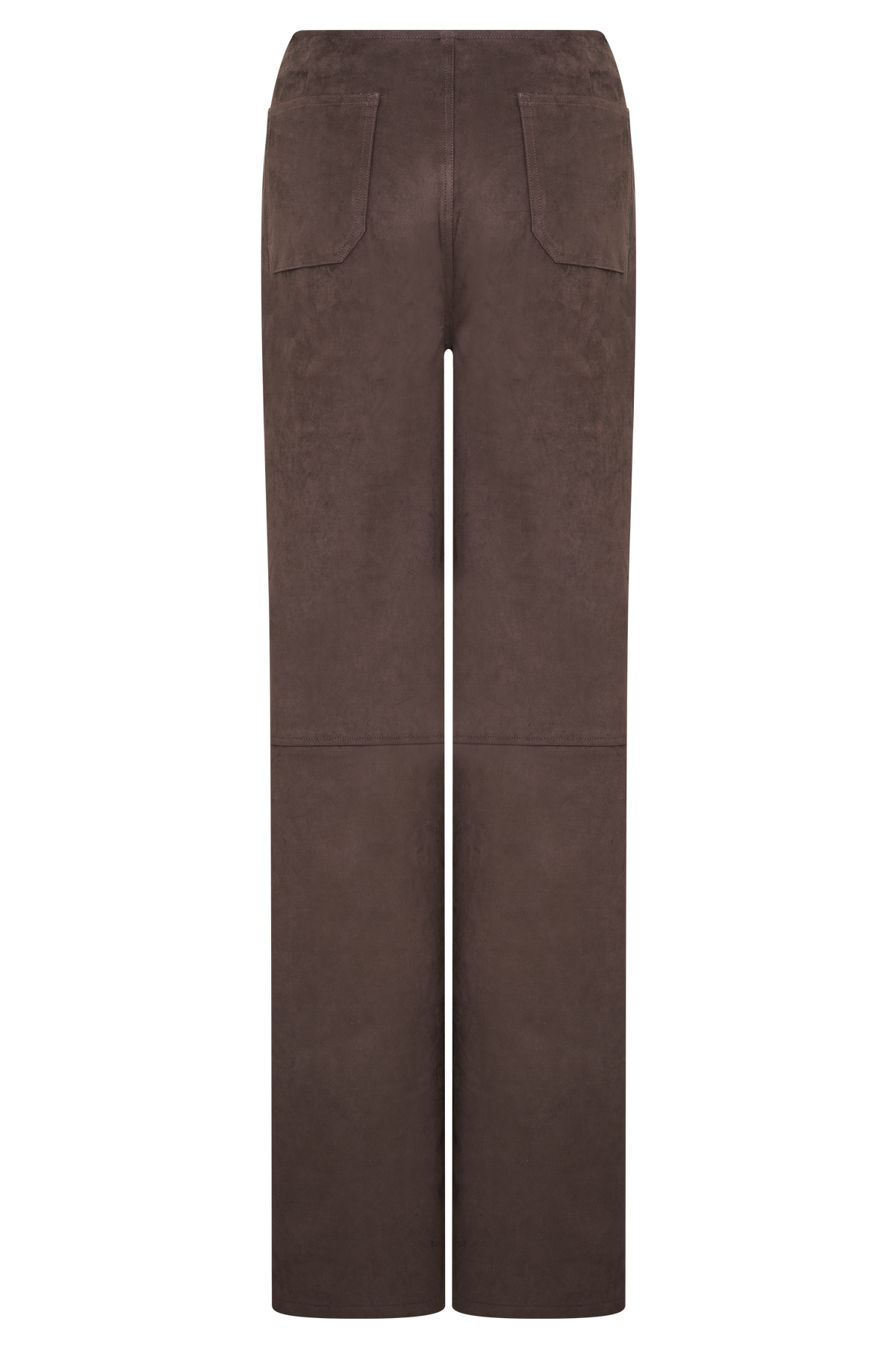 Logan Faux Suede Pants - Dark Chocolate