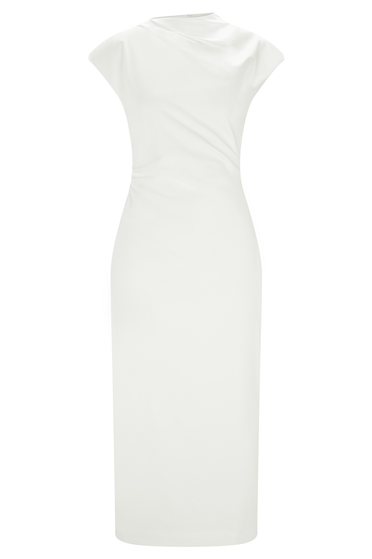 Lorena Cotton Midi Dress - White #7