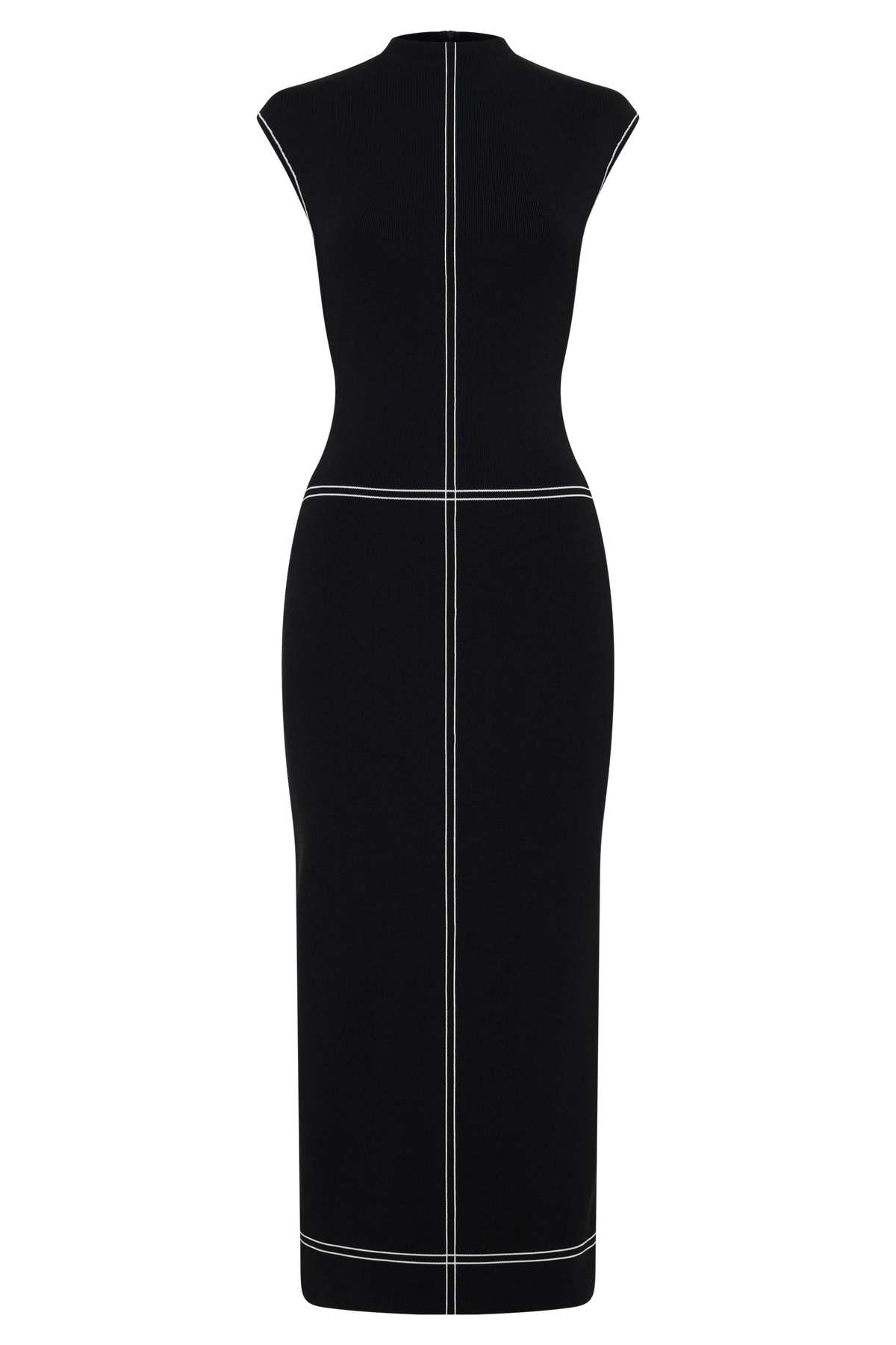 Malone Bandage Knit Midi Dress - Black #9