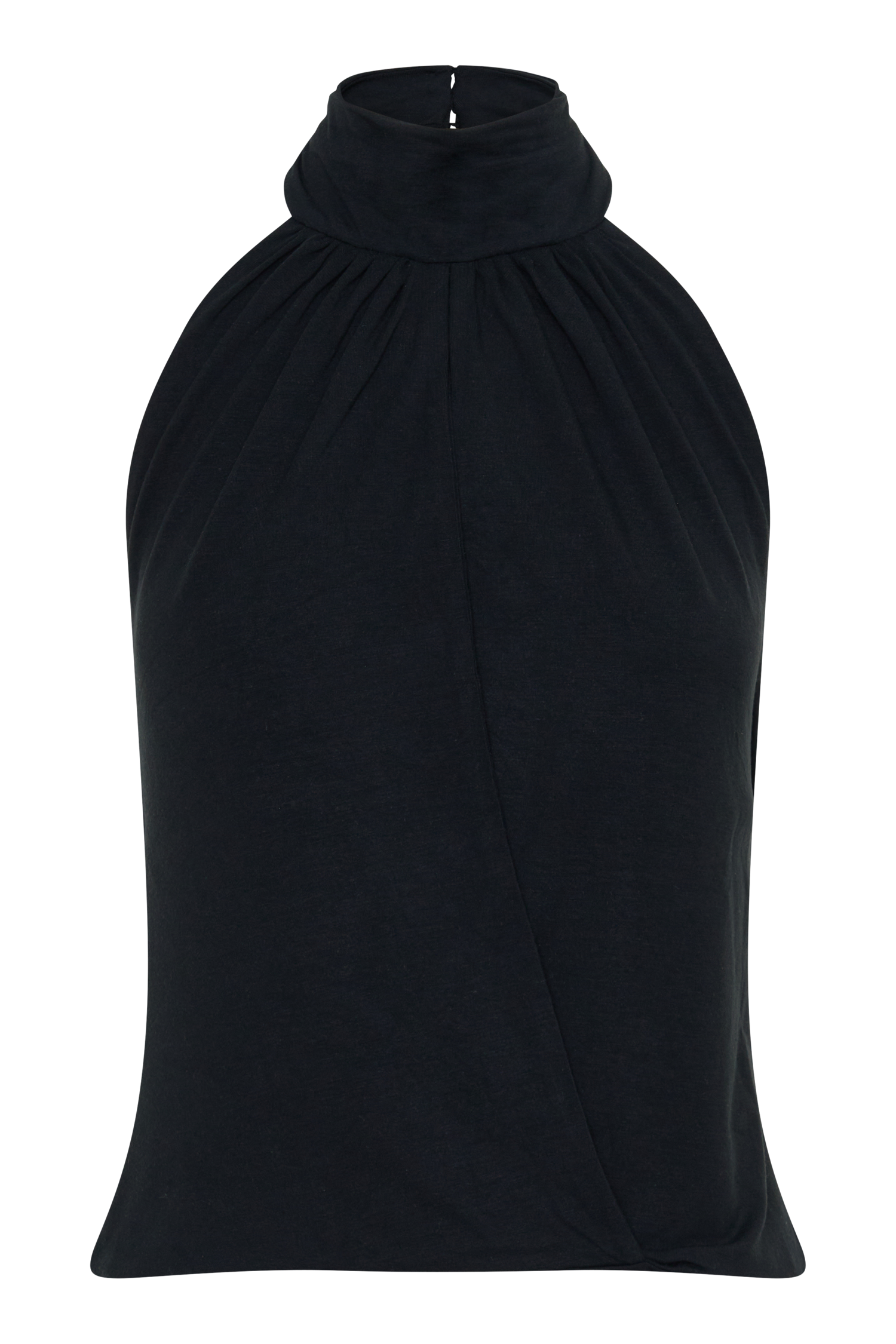 Maki Viscose Sleeveless Halter Top - Black #11