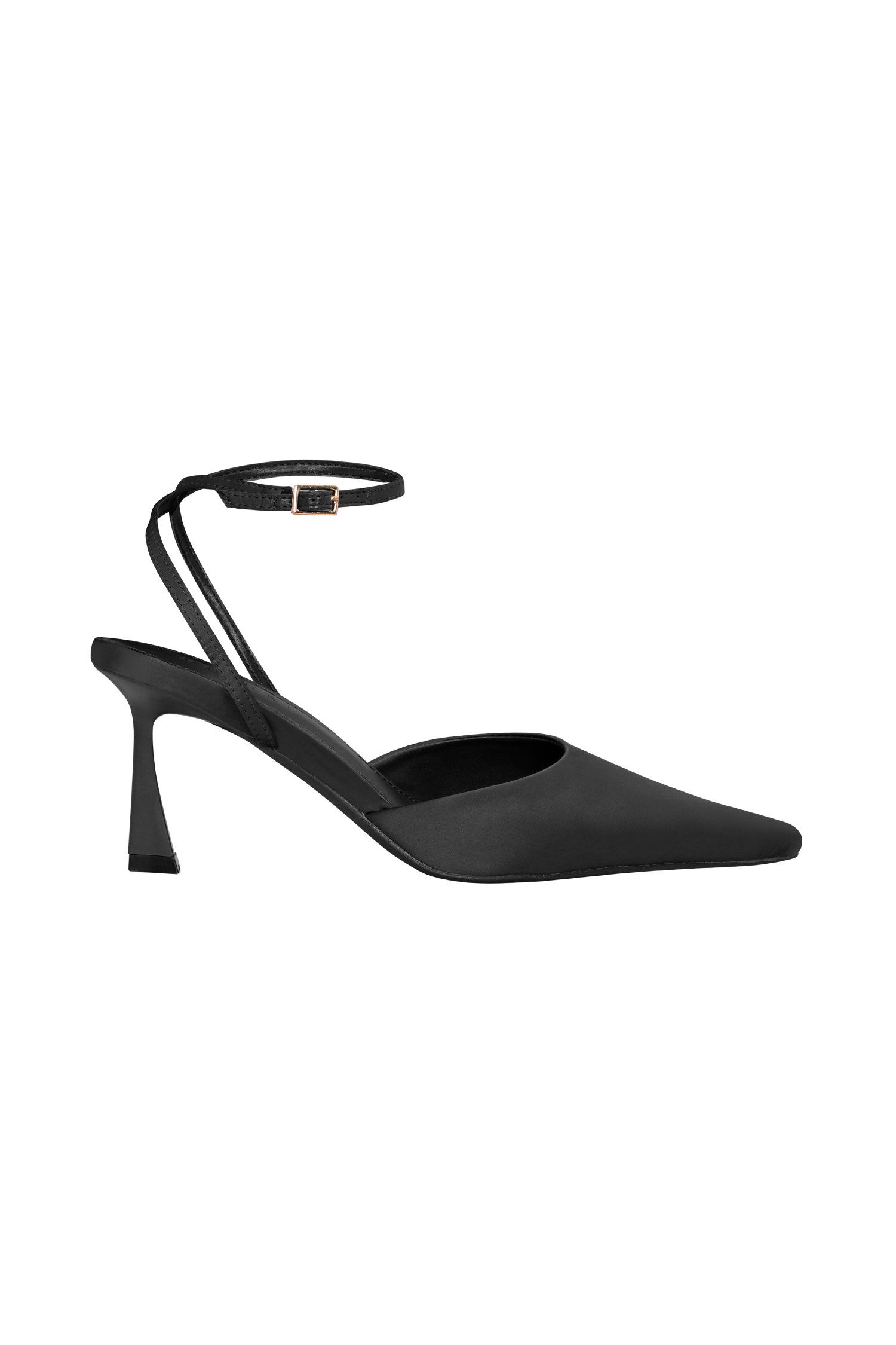 Marley Satin Pointed Heel - Black #2