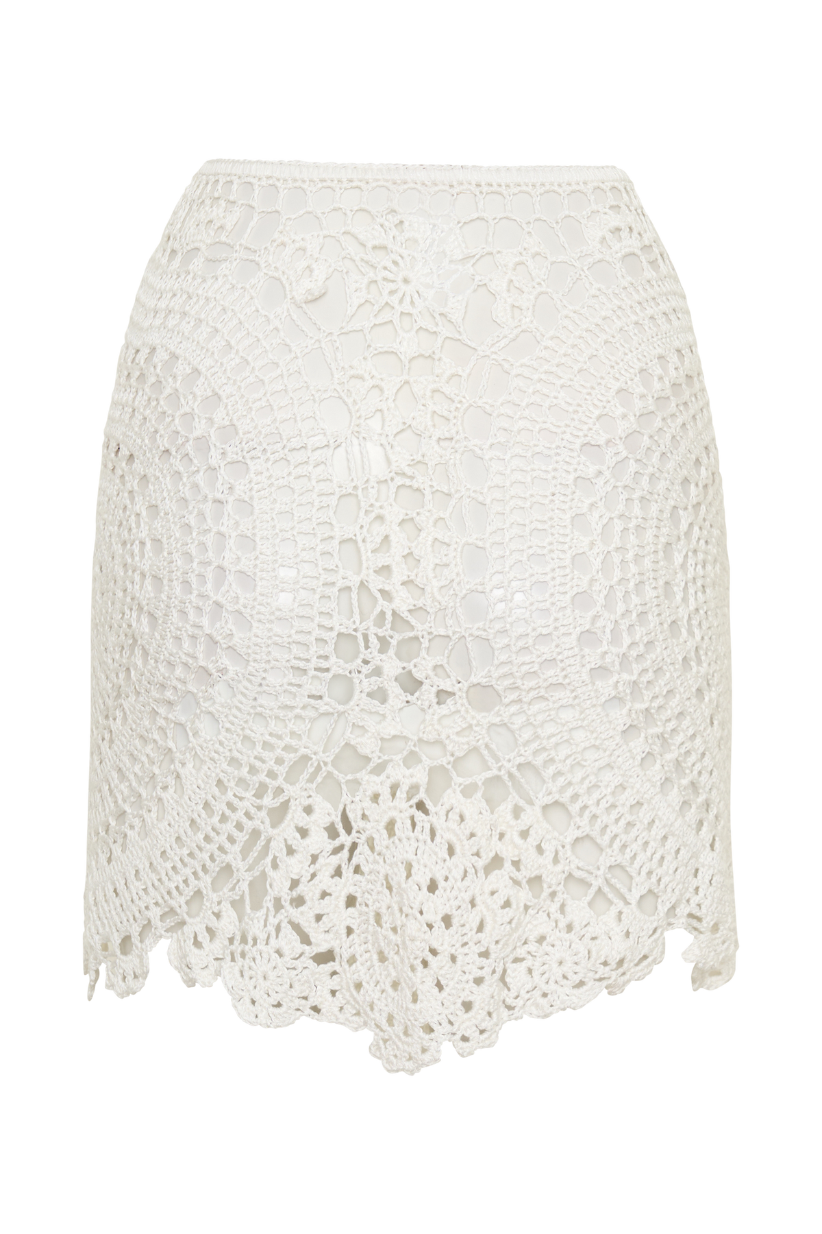 Marvin Crochet Mini Skirt - Ivory #8