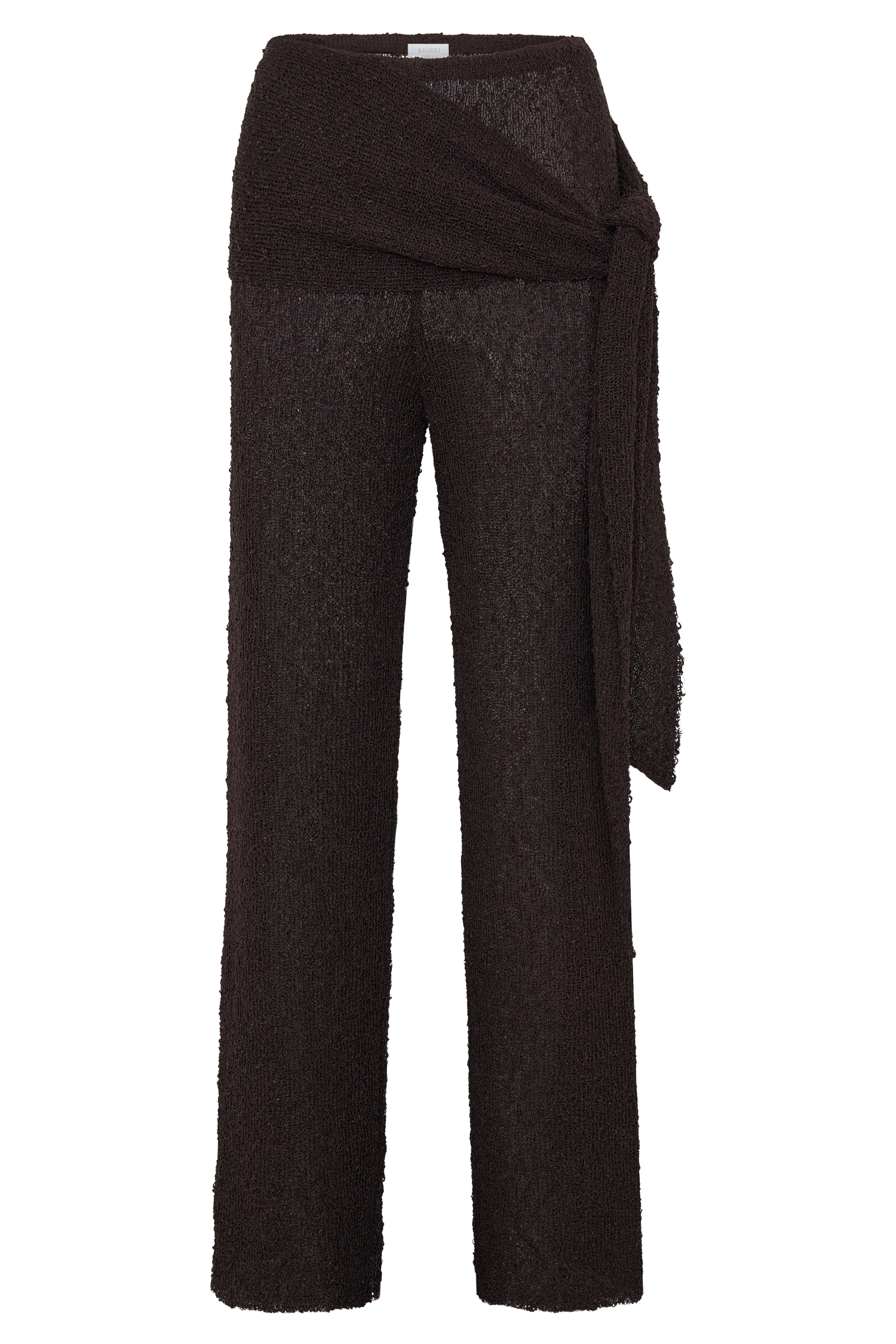 Mattais Boucle Knit Pants - Dark Chocolate #11