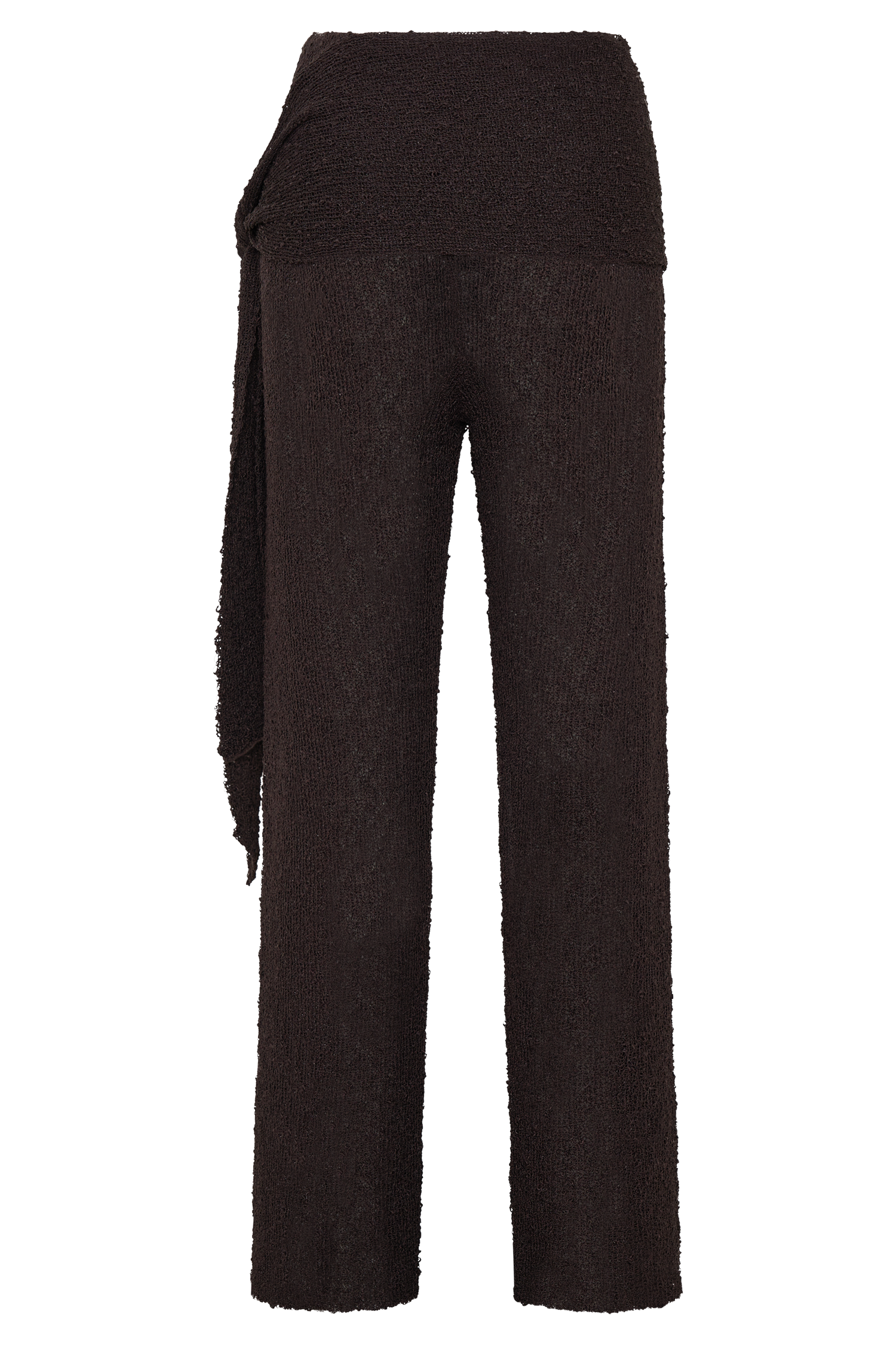 Mattais Boucle Knit Pants - Dark Chocolate #10