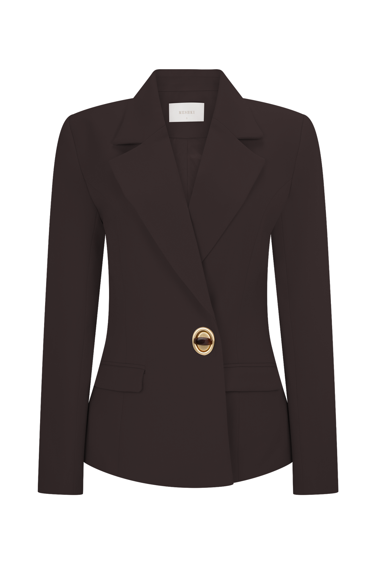 Max Cinched Waist Blazer - Chocolate