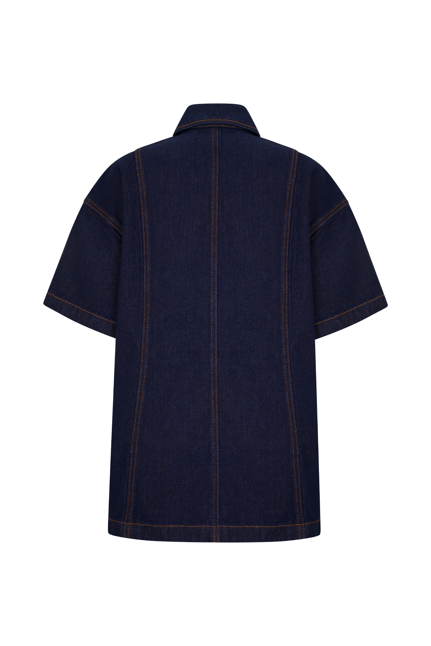 Maya Oversized Denim Shirt - Indigo Blue #6