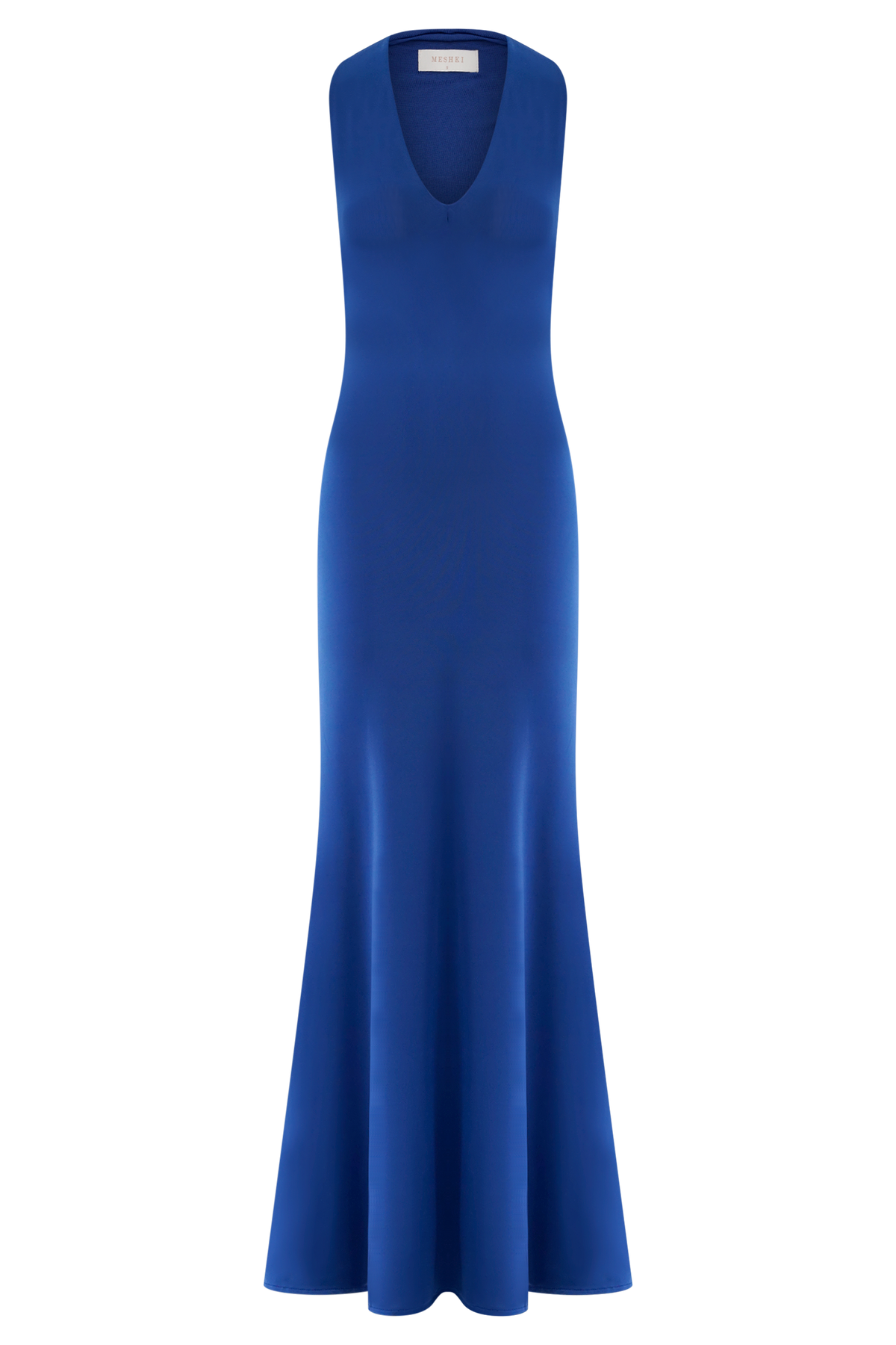 Elke Slinky V Neck Maxi Dress - Cobalt #8