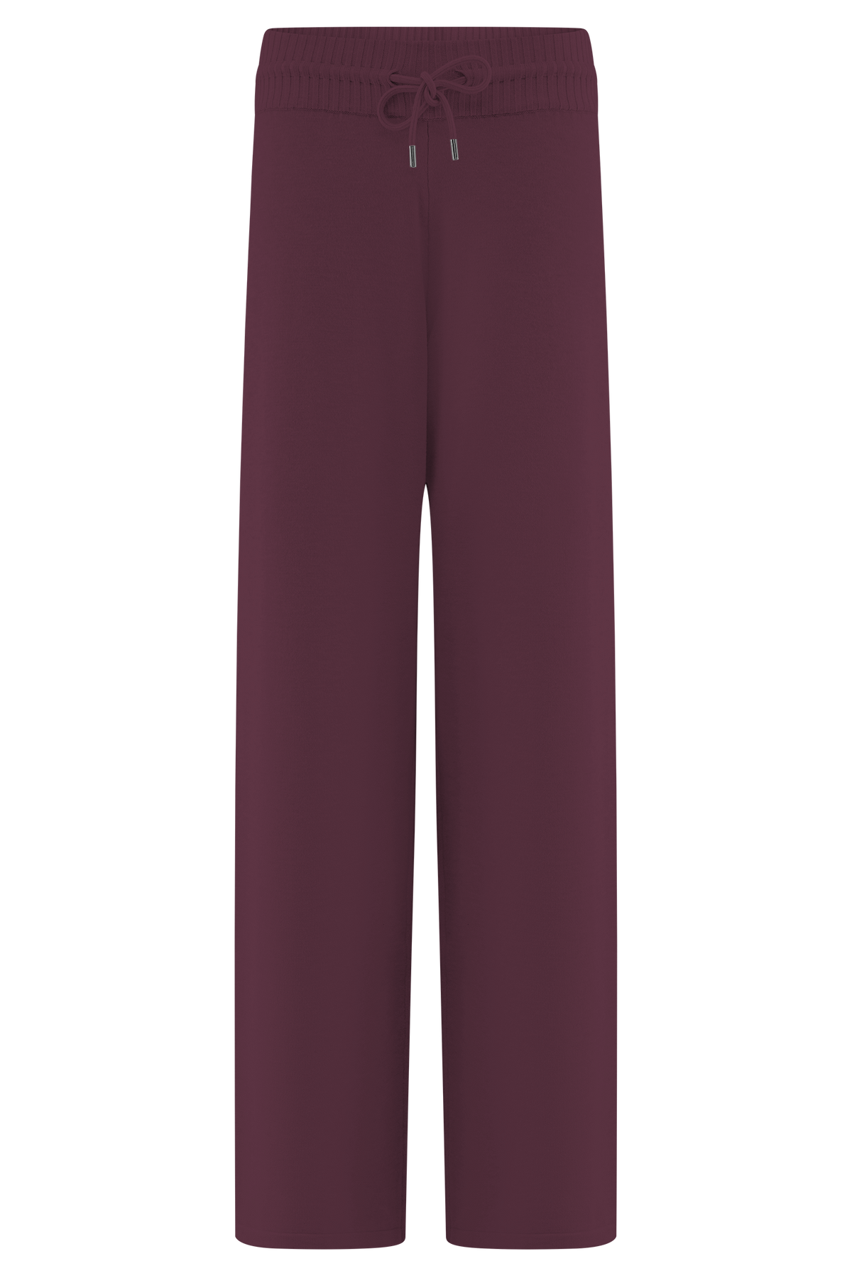 Natalya Knit Wide Leg Pants - Merlot #9
