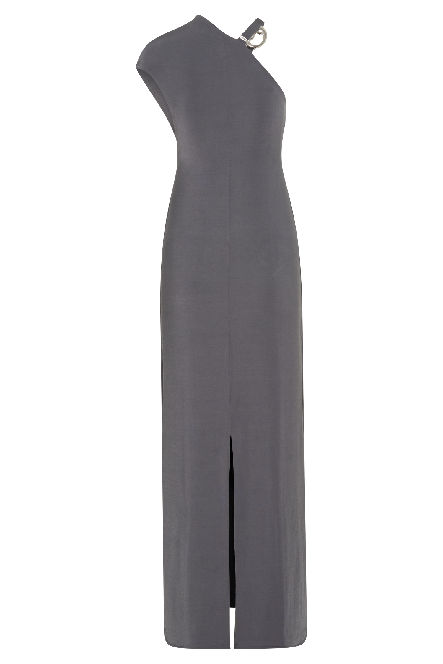 Oden Slinky Maxi Dress With Hardware - Grey #8