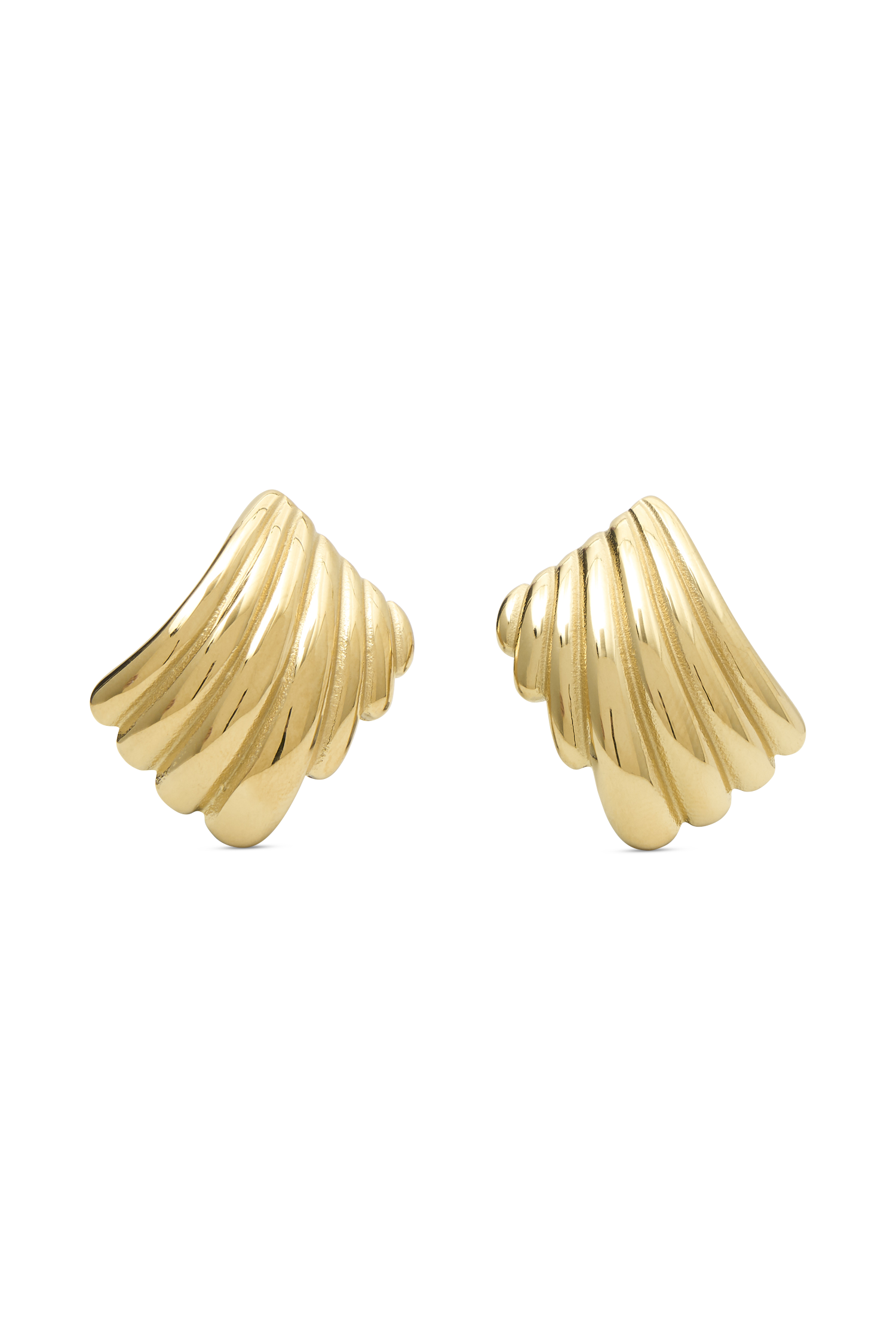 Olympia Textured Square Earrings - Gold #6