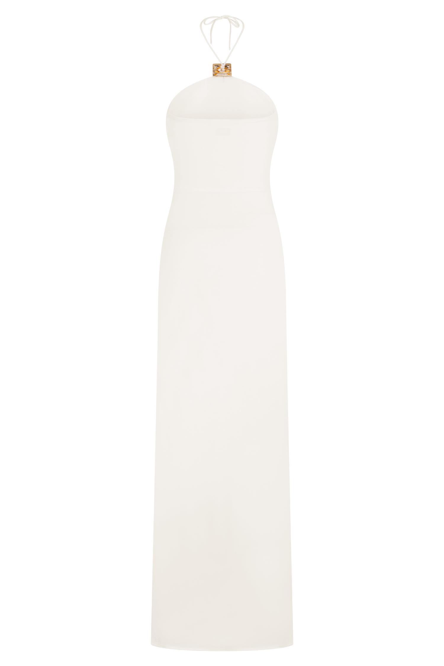 Quincy Halter Maxi Dress With Hardware - Ivory #5