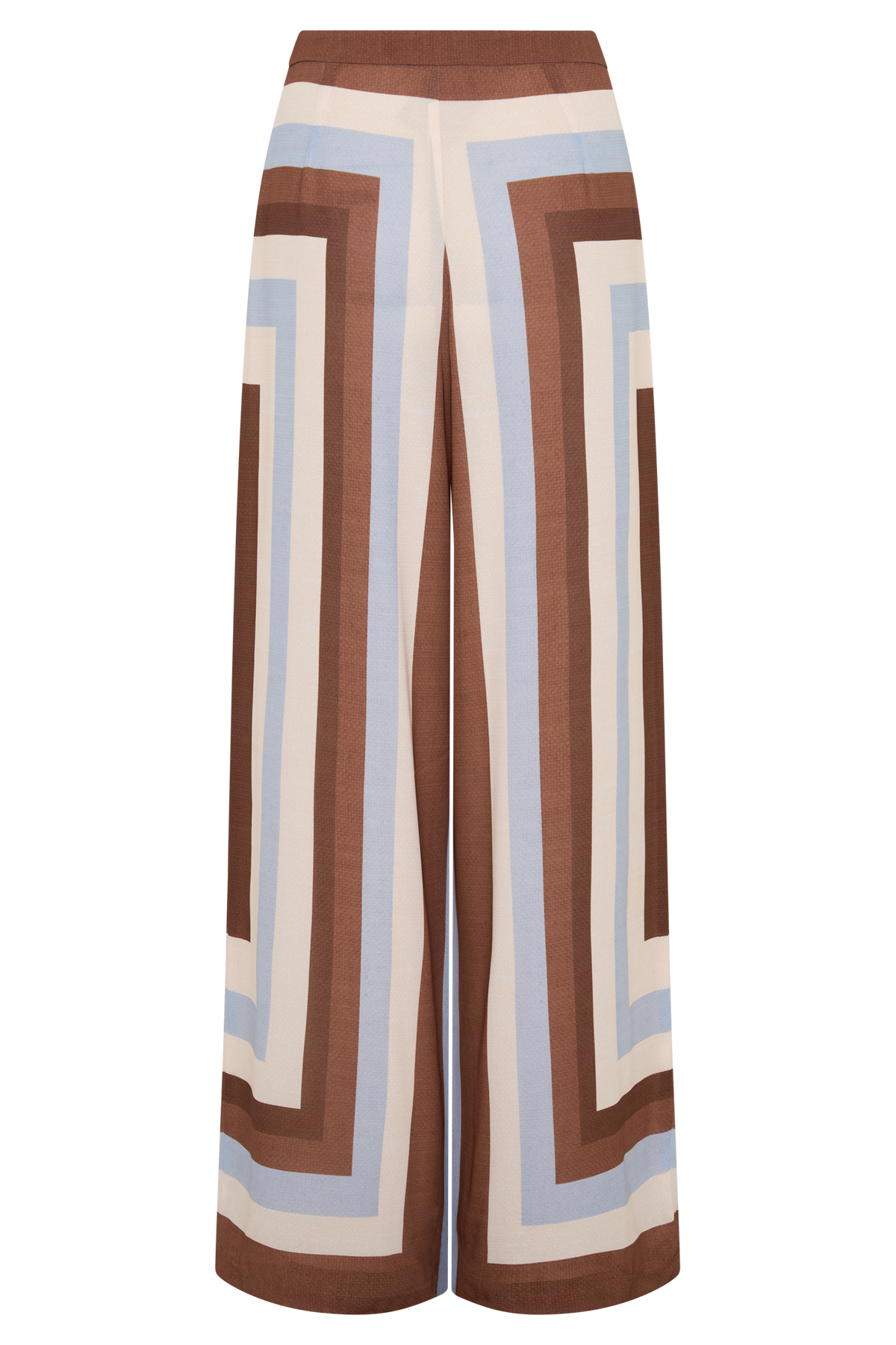 Rachel Chiffon Straight Leg Pants - Blue Stripe #8
