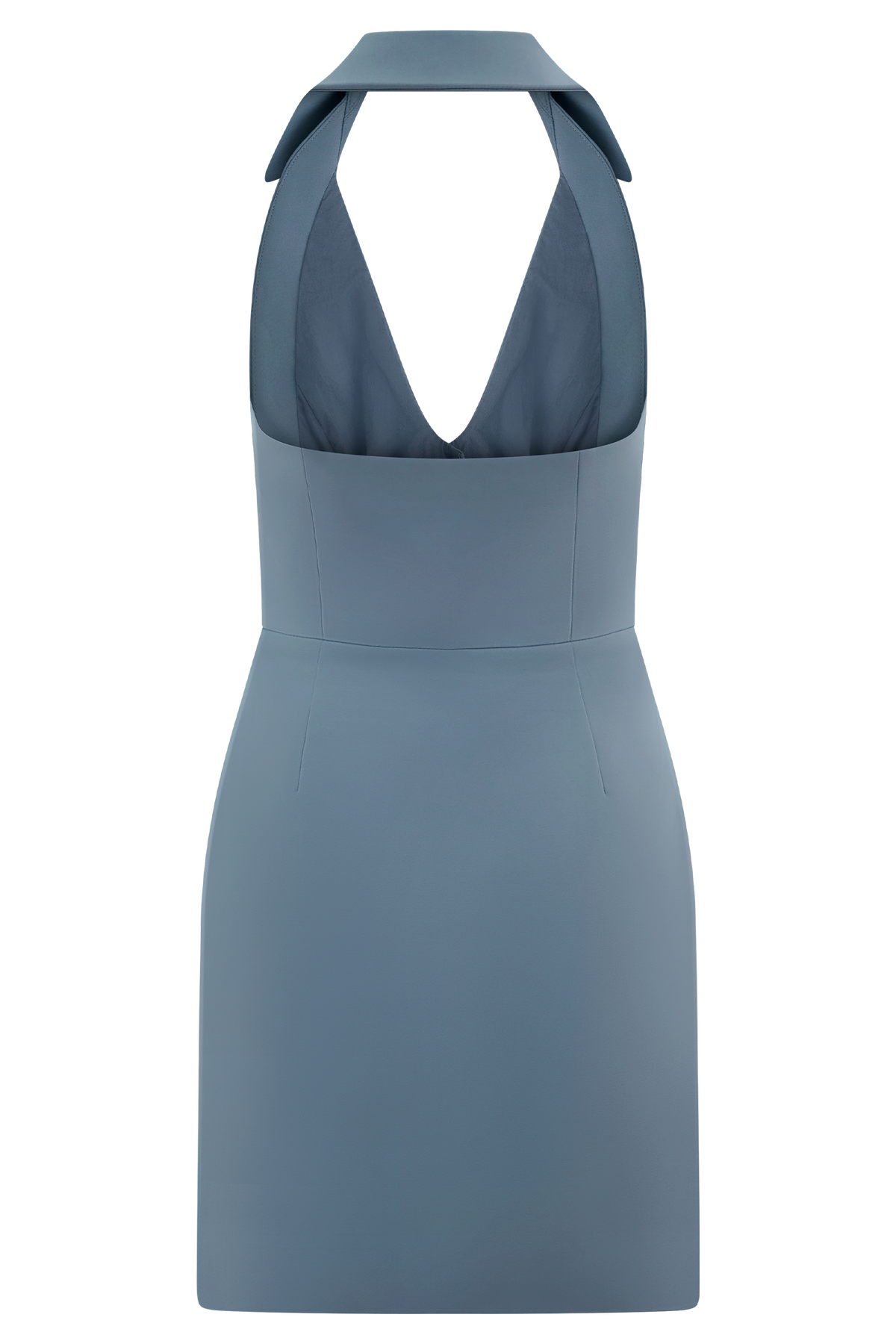 Ruth Cotton Halter Mini Dress - Ocean Blue #6