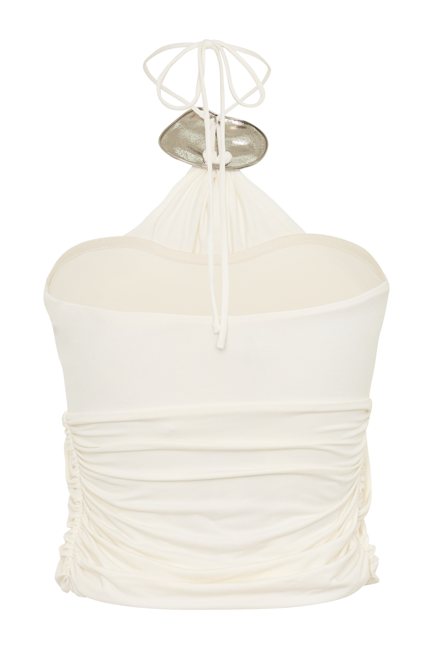 Sade Halter Top With Hardware - Ivory #8