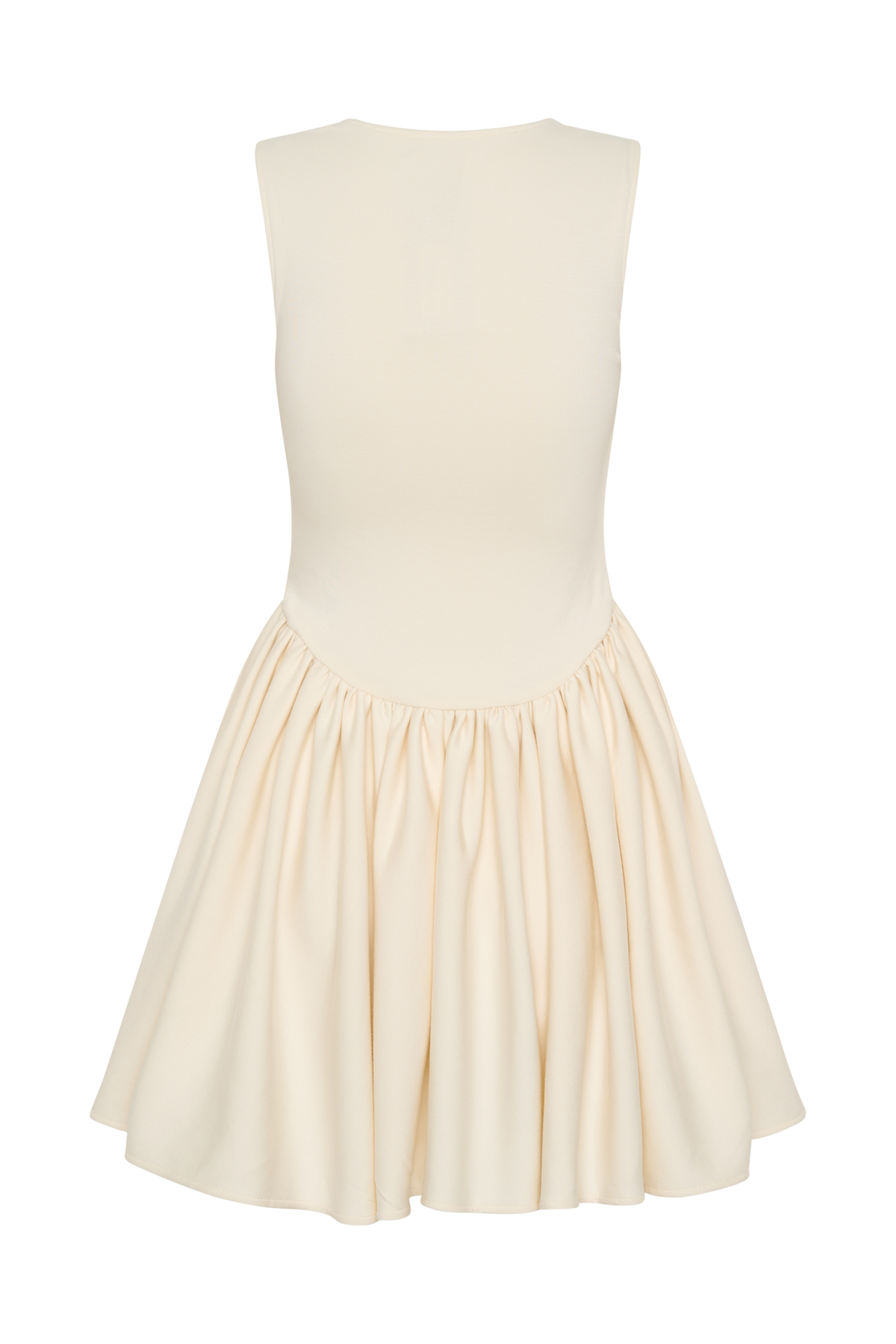 Sharon Scuba Jersey Mini Dress - Ivory #7