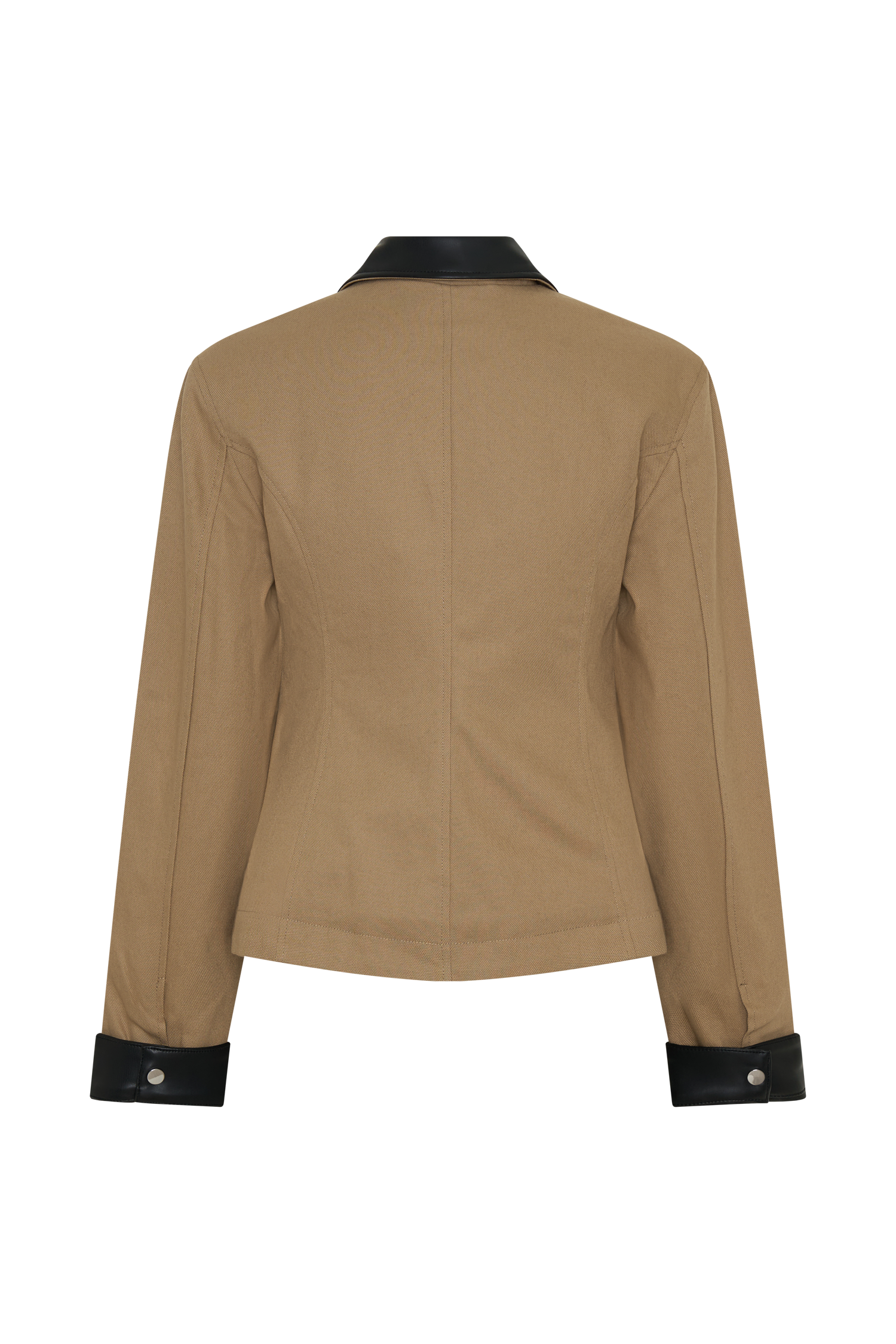 Solange Zip Up Collared Jacket - Natural #8