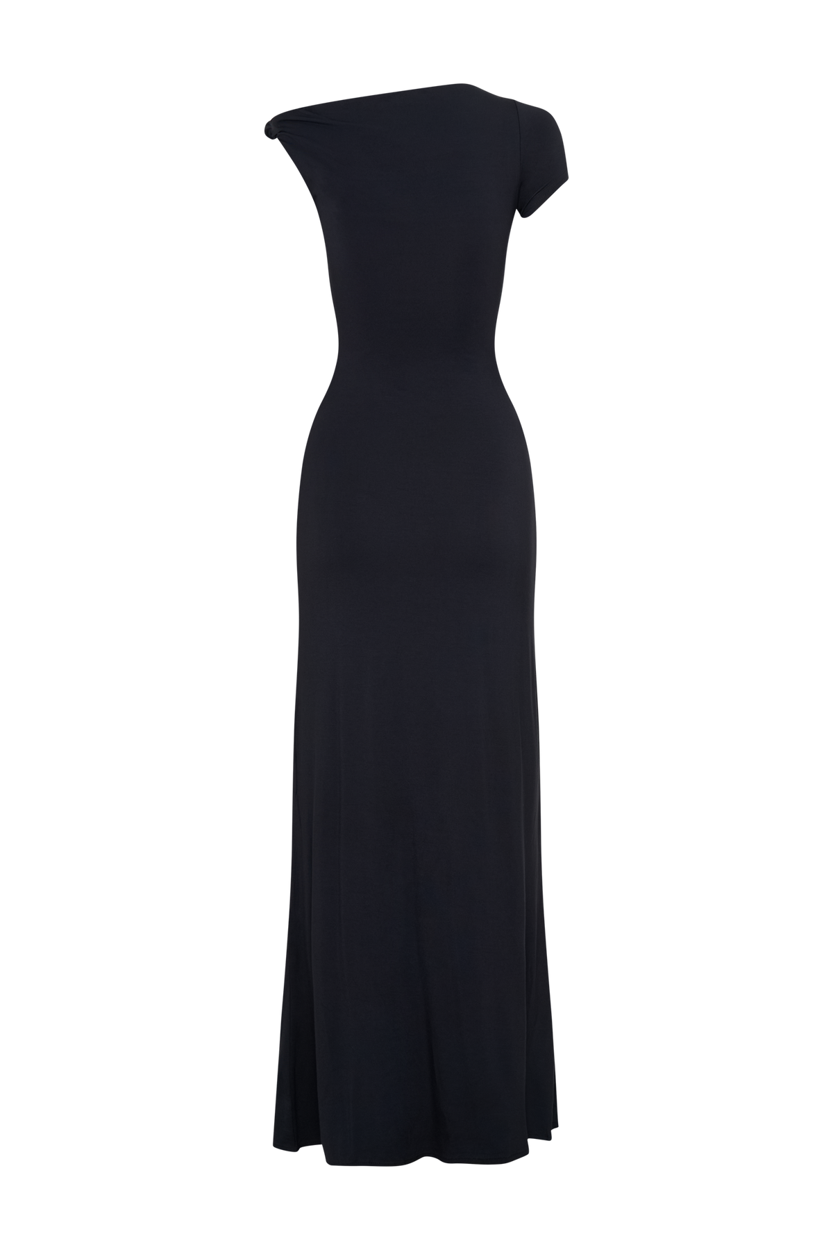 Tamsin Short Sleeve Modal Maxi Dress - Black #6