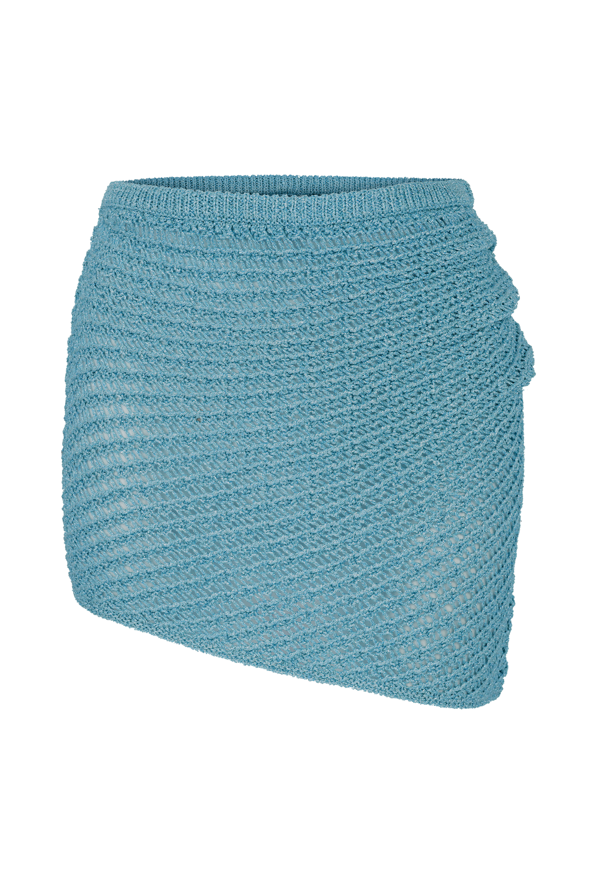 Waverley Metallic Knit Mini Skirt - Blue #10